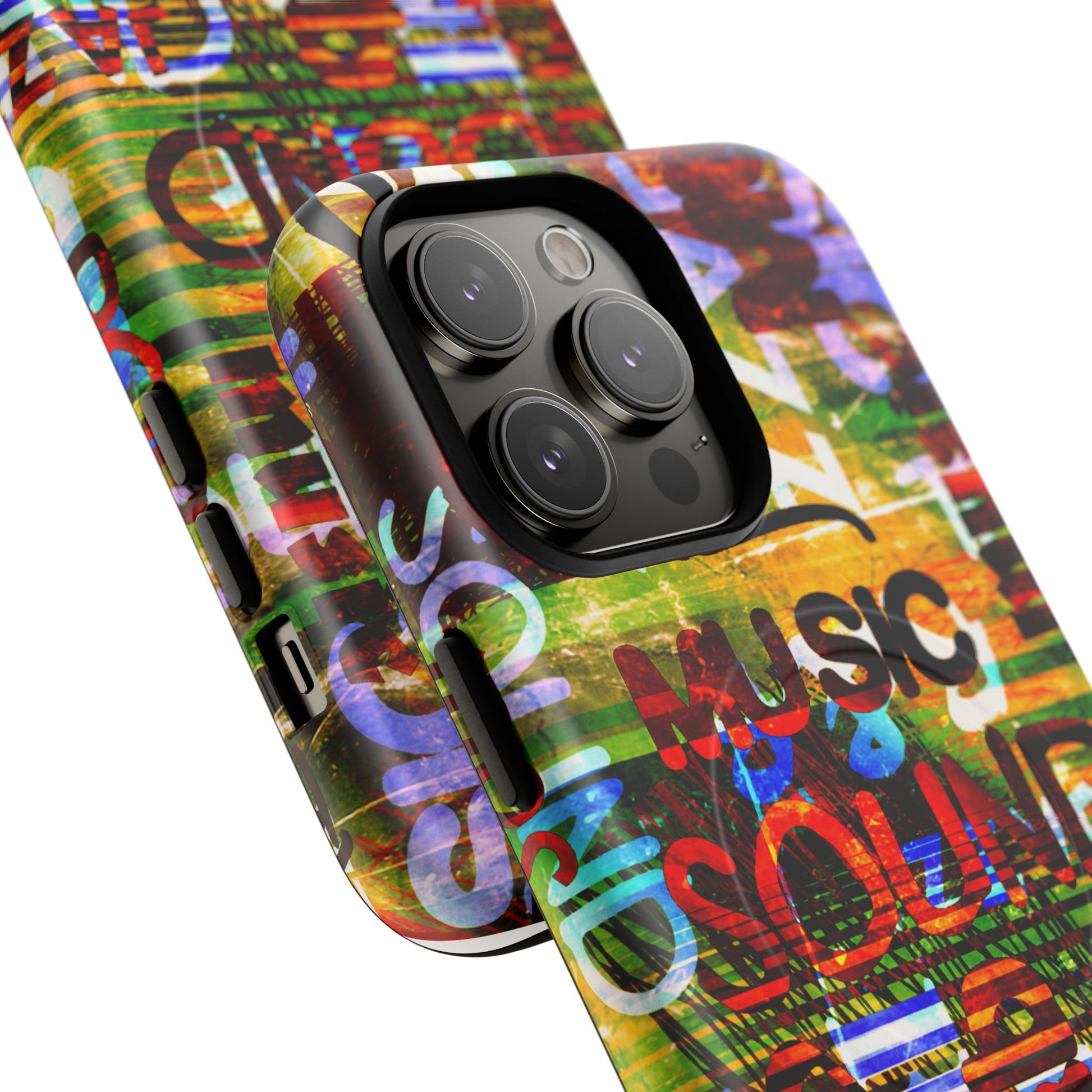 Colorful Music-Themed Phone Case (iPhone & Samsung Compatible) - FORMO