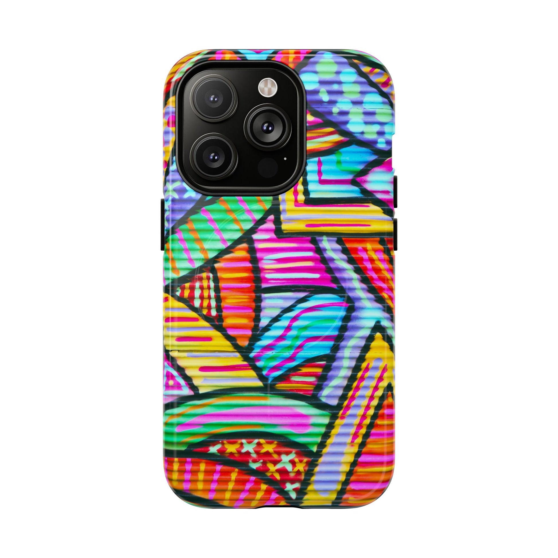 Vibrant Tough Magnetic Phone Case, Colorful Phone Cover, Artistic Mobile Protection, Unique Gift for Tech Lovers, Phone Accessories - FORMO
