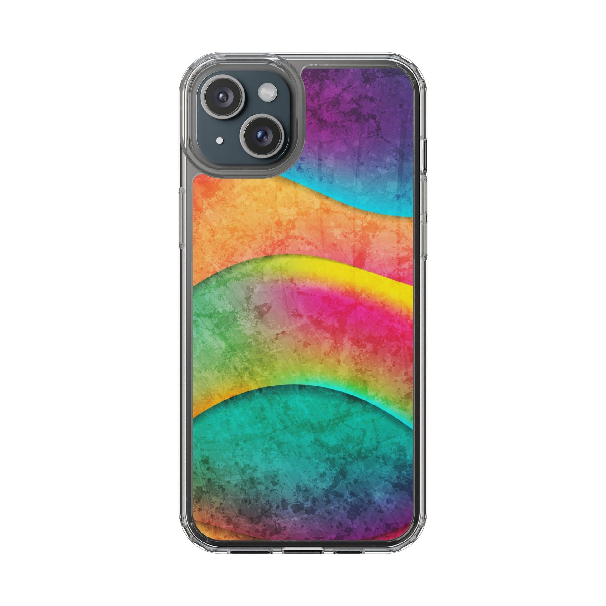 Rainbow Pattern Clear Phone Case (iPhone & Samsung Compatible) - FORMO