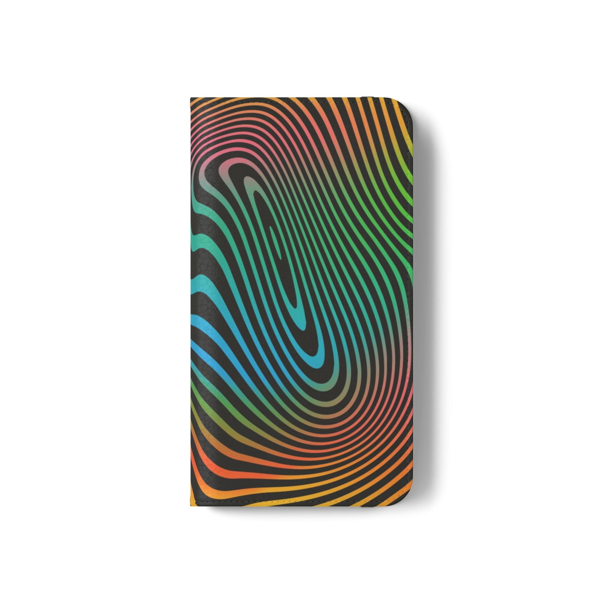 Vibrant Abstract Flip Case for Phone, Colorful Phone Wallet, Trendy Protective Cover, Unique Gift for Tech Lovers, Modern Accessories - FORMO