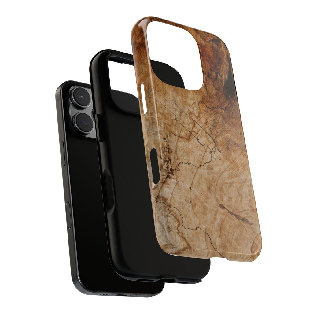 Woodland-Inspired Phone Case | Tough Cases, Natural Wood Grain Cover, Rustic Tech Accessory, Nature Lover Gift, Eco-Friendly - FORMO