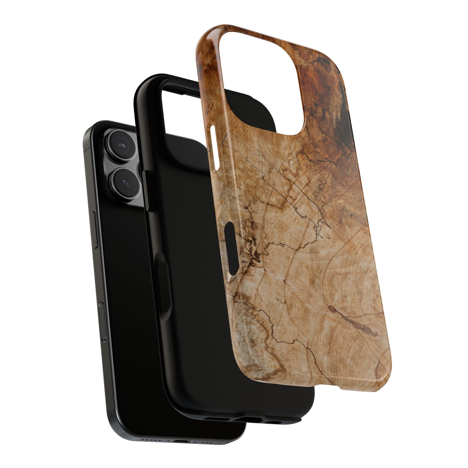 Woodland-Inspired Phone Case | Tough Cases, Natural Wood Grain Cover, Rustic Tech Accessory, Nature Lover Gift, Eco-Friendly - FORMO