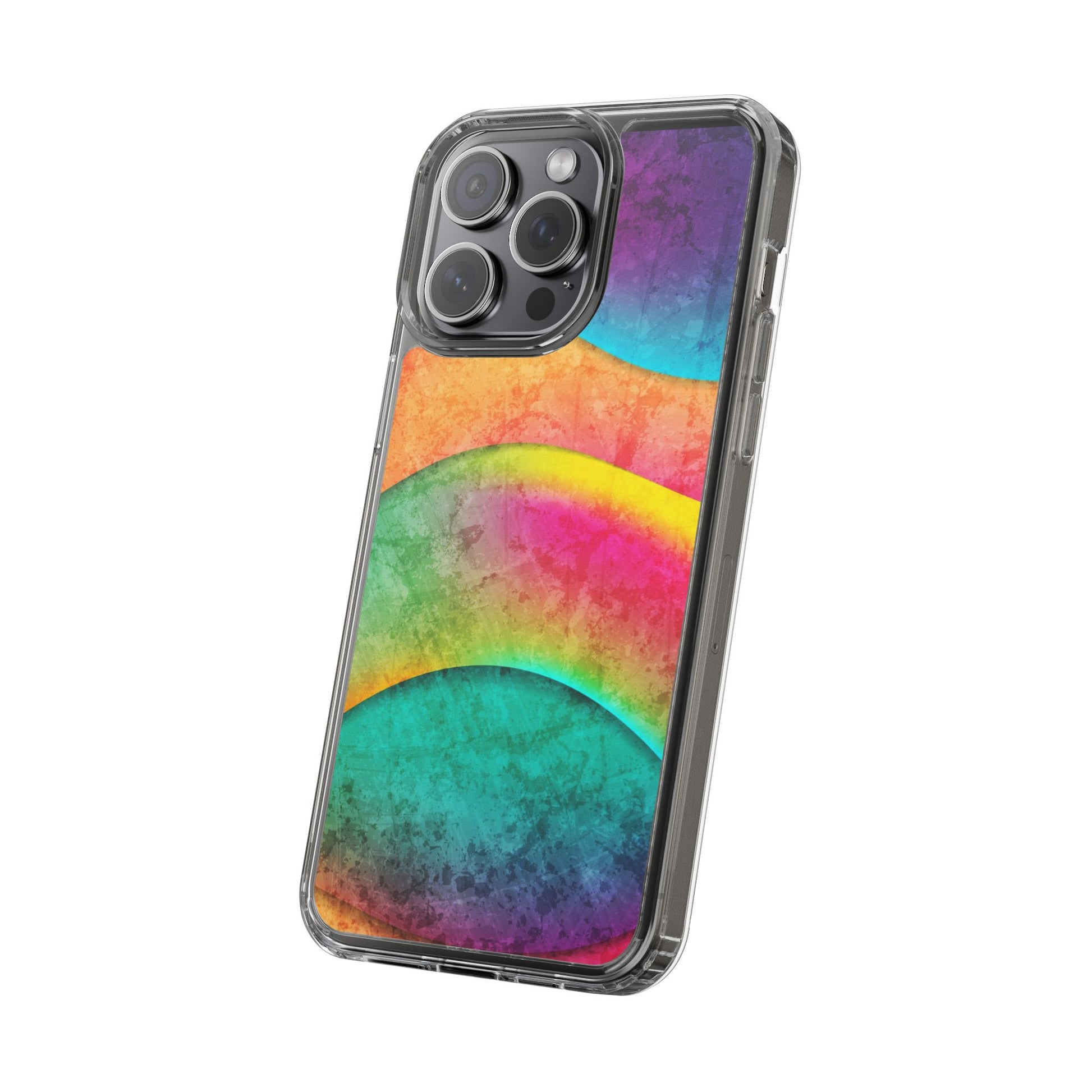 Rainbow Pattern Clear Phone Case (iPhone & Samsung Compatible) - FORMO