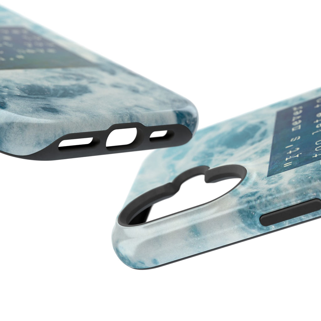 Inspirational Magnetic Phone Cases, Perfect Gift for Students, Motivational Phone Cover, Stylish Tough Case, Ocean Design Case, Fits iPhone - FORMO