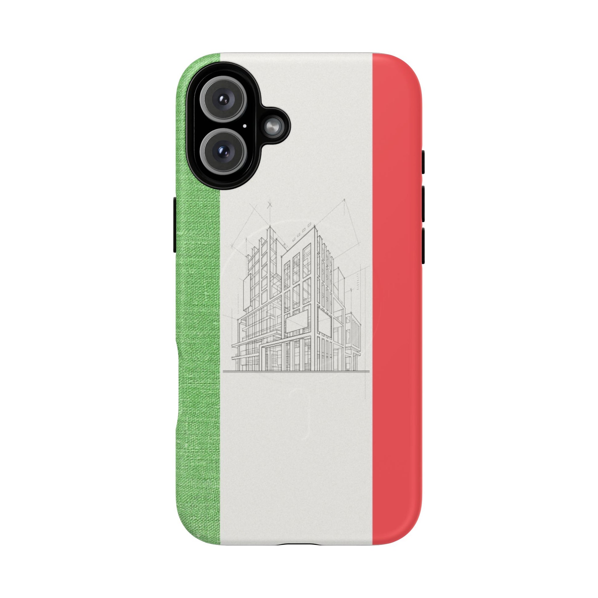 Italian Heritage Magnetic Phone Case, Stylish Phone Cover, Durable Magnet Case, Unique Gift for Travelers, Italian Culture Decor