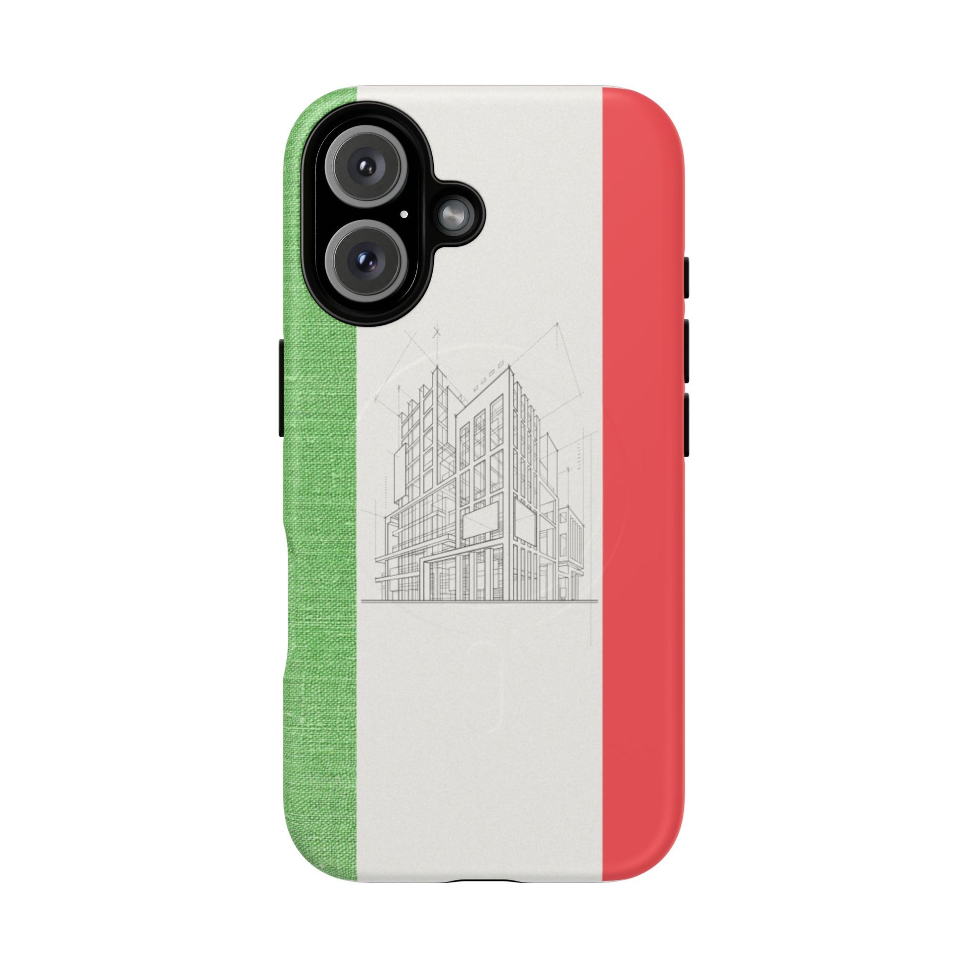 Italian Heritage Magnetic Phone Case, Stylish Phone Cover, Durable Magnet Case, Unique Gift for Travelers, Italian Culture Decor