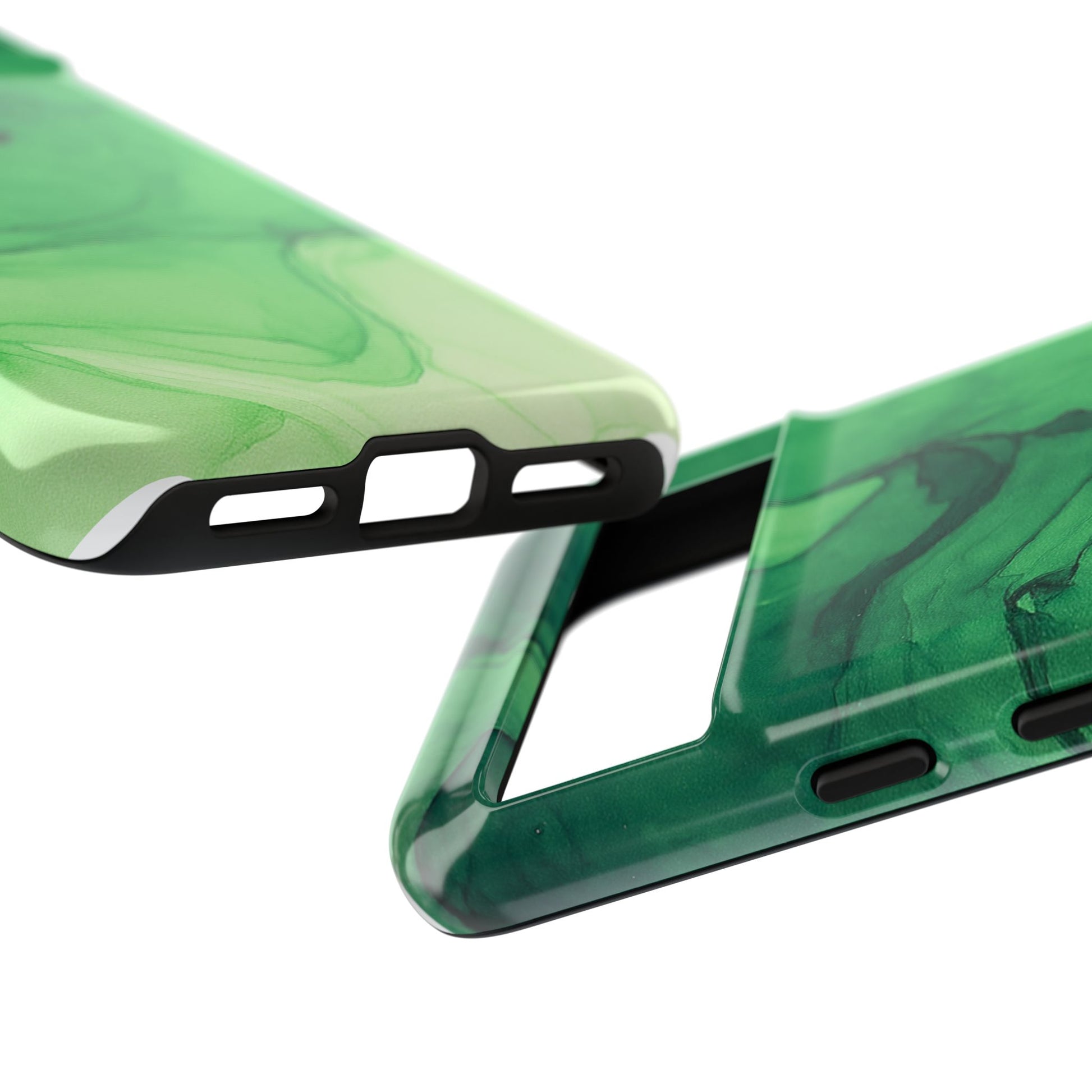 Stylish Phone Case for Nature Lovers, Tough Cases, Green Marble Design, Organic Aesthetic, Unique Gift, Eco-friendly Accessories