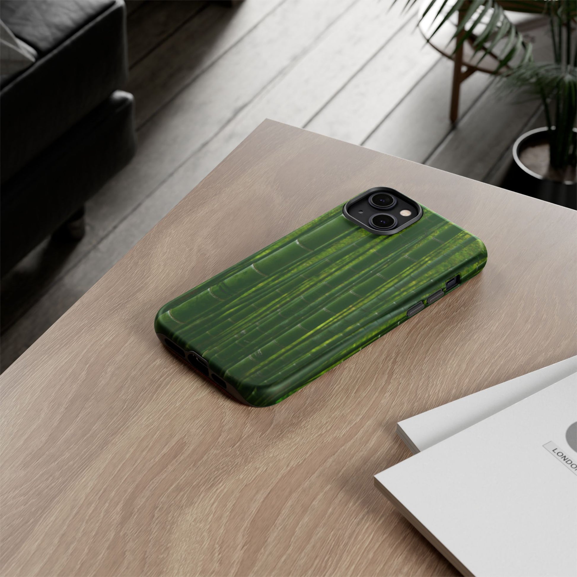 Bamboo Phone Case - Tough Cases, Nature Lover Gift, Eco-Friendly Phone Accessory, Greenery Design, Unique Smartphone Cover - FORMO