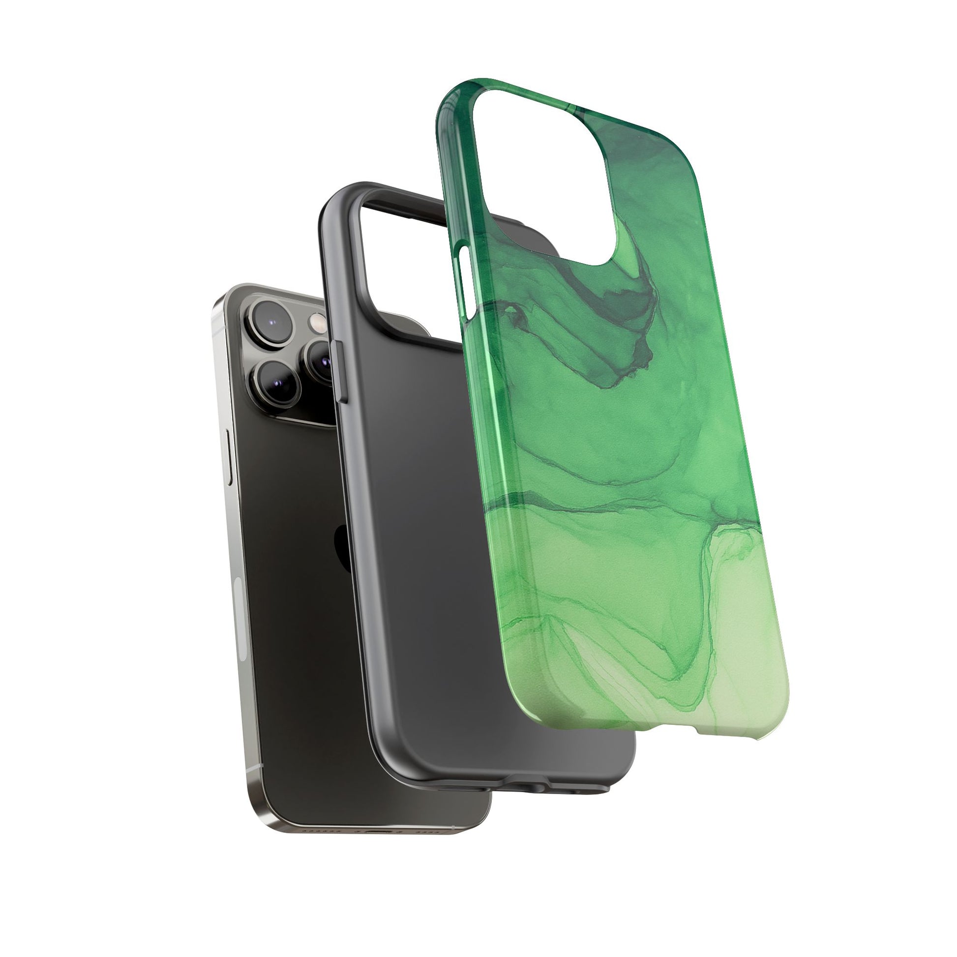 Stylish Phone Case for Nature Lovers, Tough Cases, Green Marble Design, Organic Aesthetic, Unique Gift, Eco-friendly Accessories