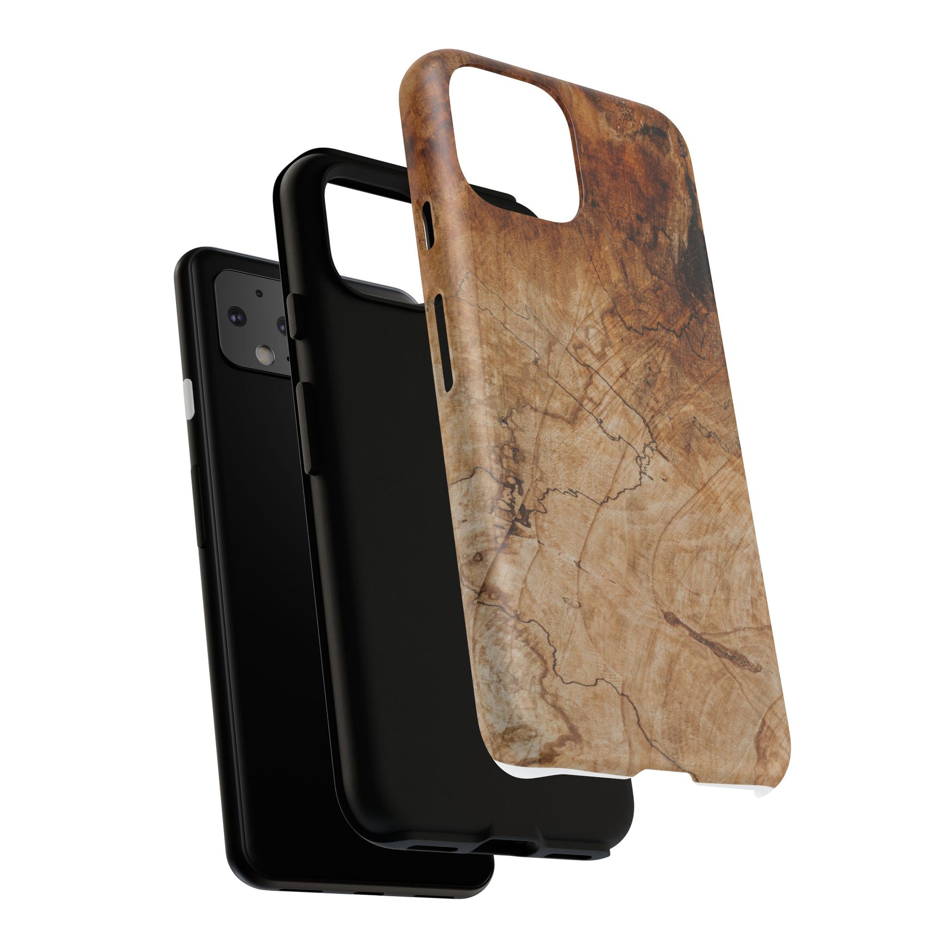 Woodland-Inspired Phone Case | Tough Cases, Natural Wood Grain Cover, Rustic Tech Accessory, Nature Lover Gift, Eco-Friendly - FORMO