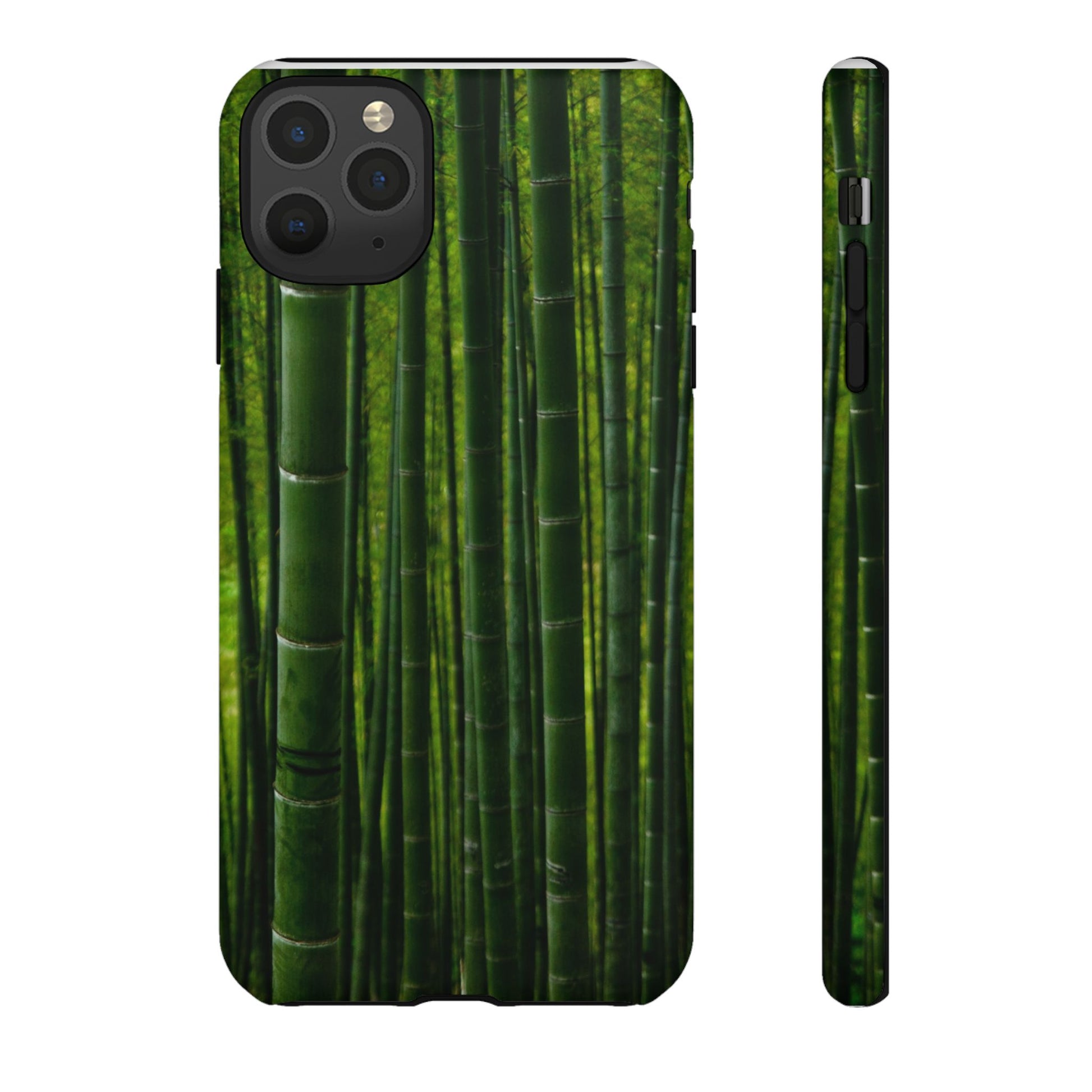Bamboo Phone Case - Tough Cases, Nature Lover Gift, Eco-Friendly Phone Accessory, Greenery Design, Unique Smartphone Cover - FORMO
