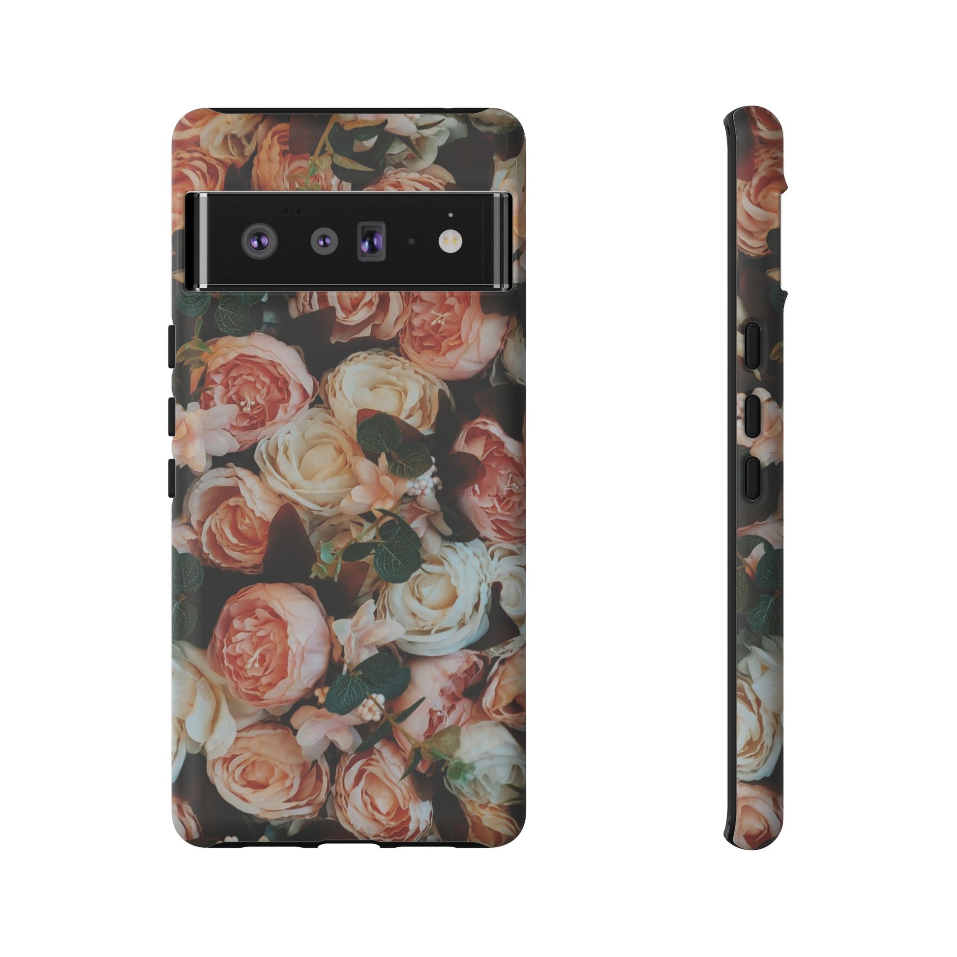 Floral Phone Case - Tough Cases, Rose Design, Floral Protection, Gift for Her, Cute Mobile Cover, Eco-Friendly Case - FORMO