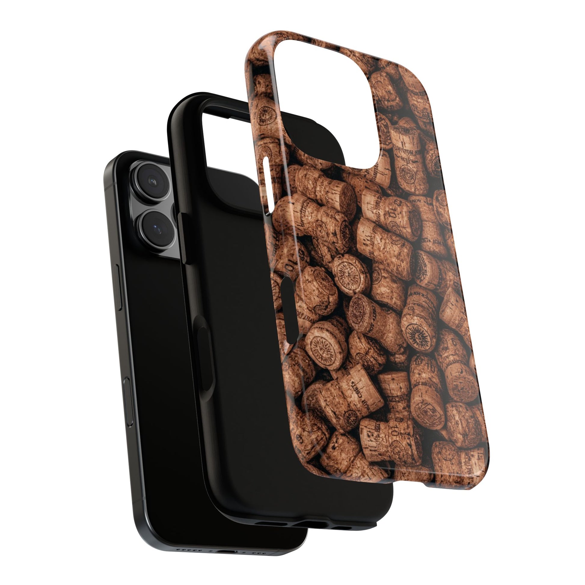 Cork Pattern Phone Case - Eco-Friendly, Vintage Style, Rustic Gifts for Wine Lovers, Housewarming, Birthday, Unique Gift - FORMO
