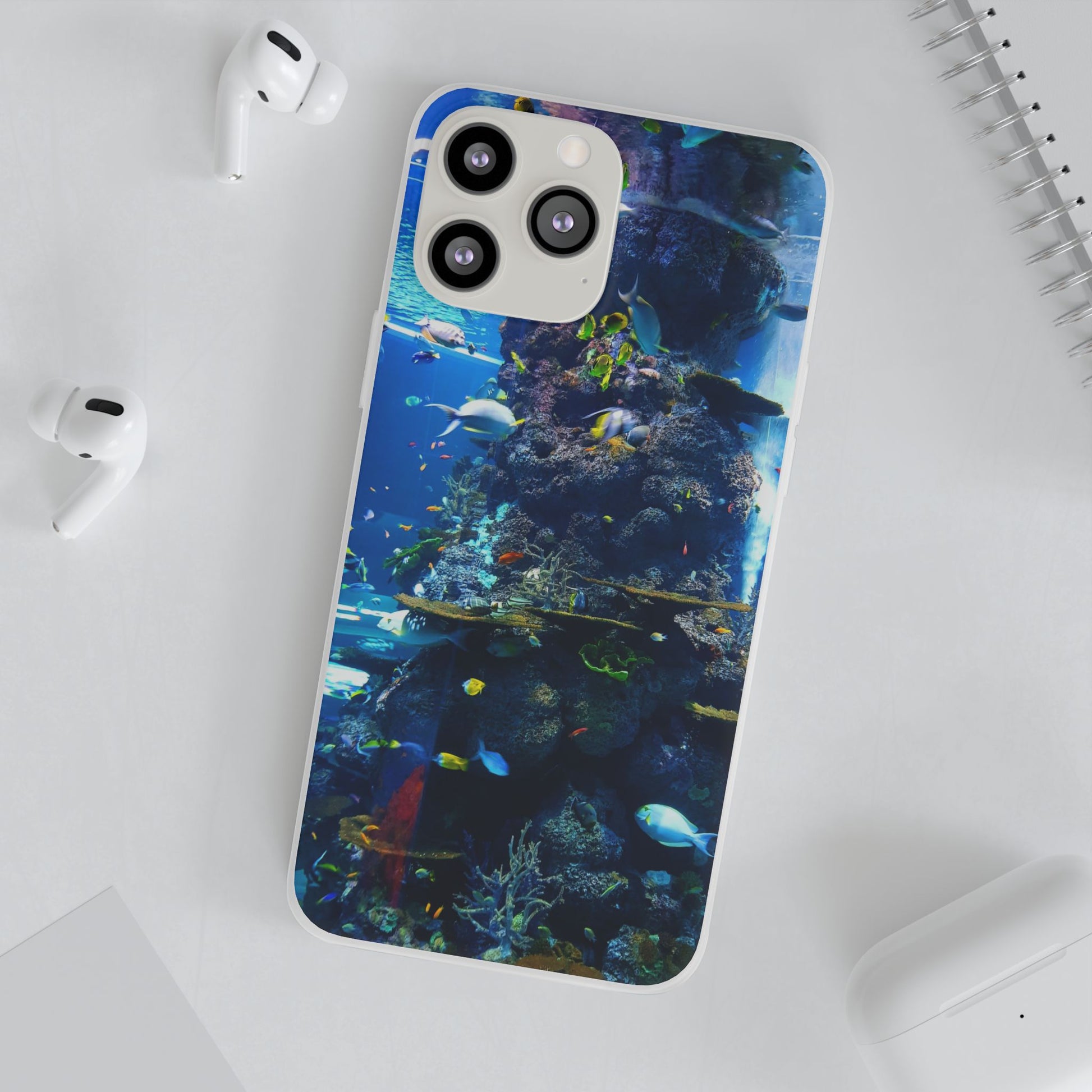 Underwater Paradise Phone Case, Flexible Mobile Cover, Ocean Lover Gift, Marine Life, Beach Decor, Sea Life Accessories - FORMO