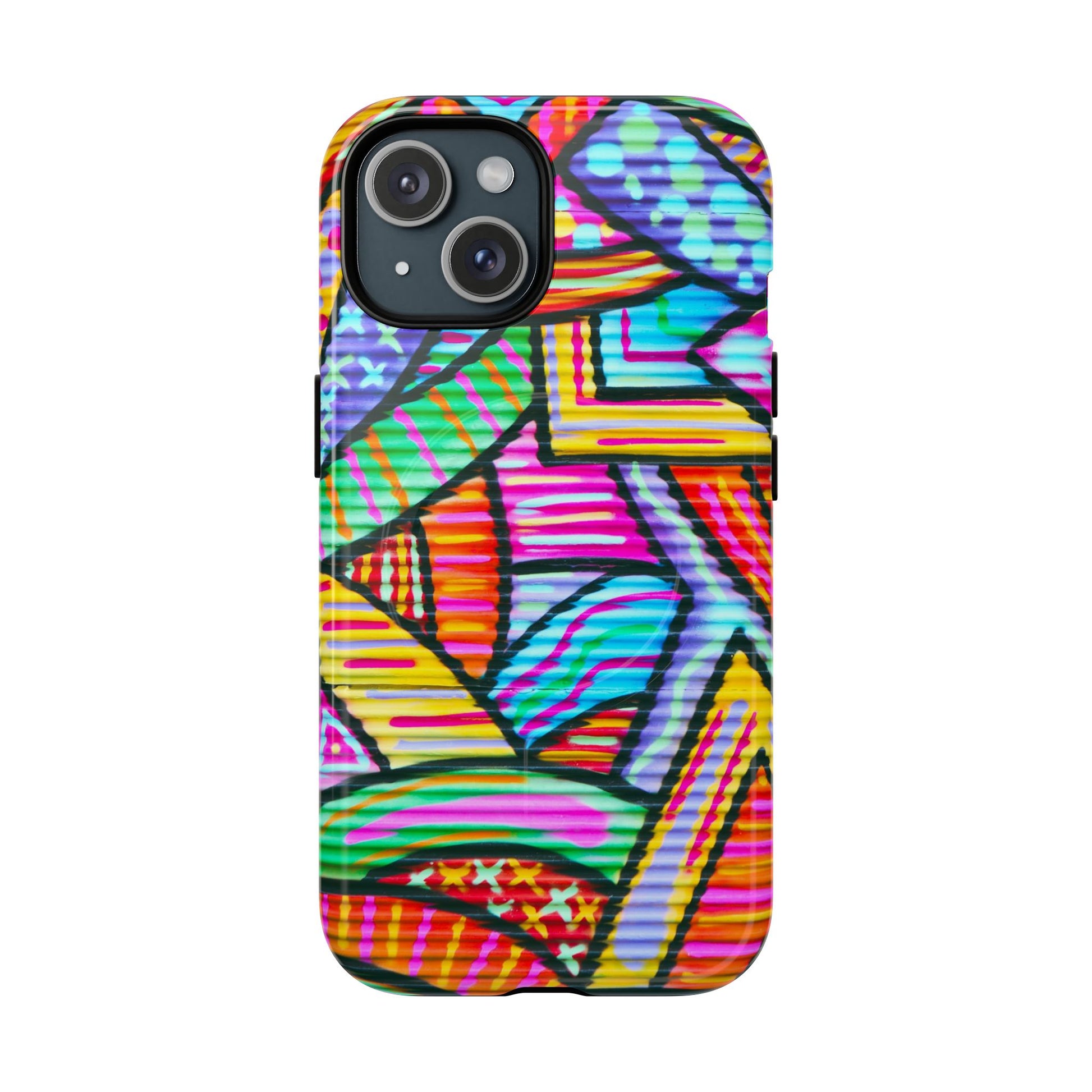 Vibrant Tough Magnetic Phone Case, Colorful Phone Cover, Artistic Mobile Protection, Unique Gift for Tech Lovers, Phone Accessories - FORMO
