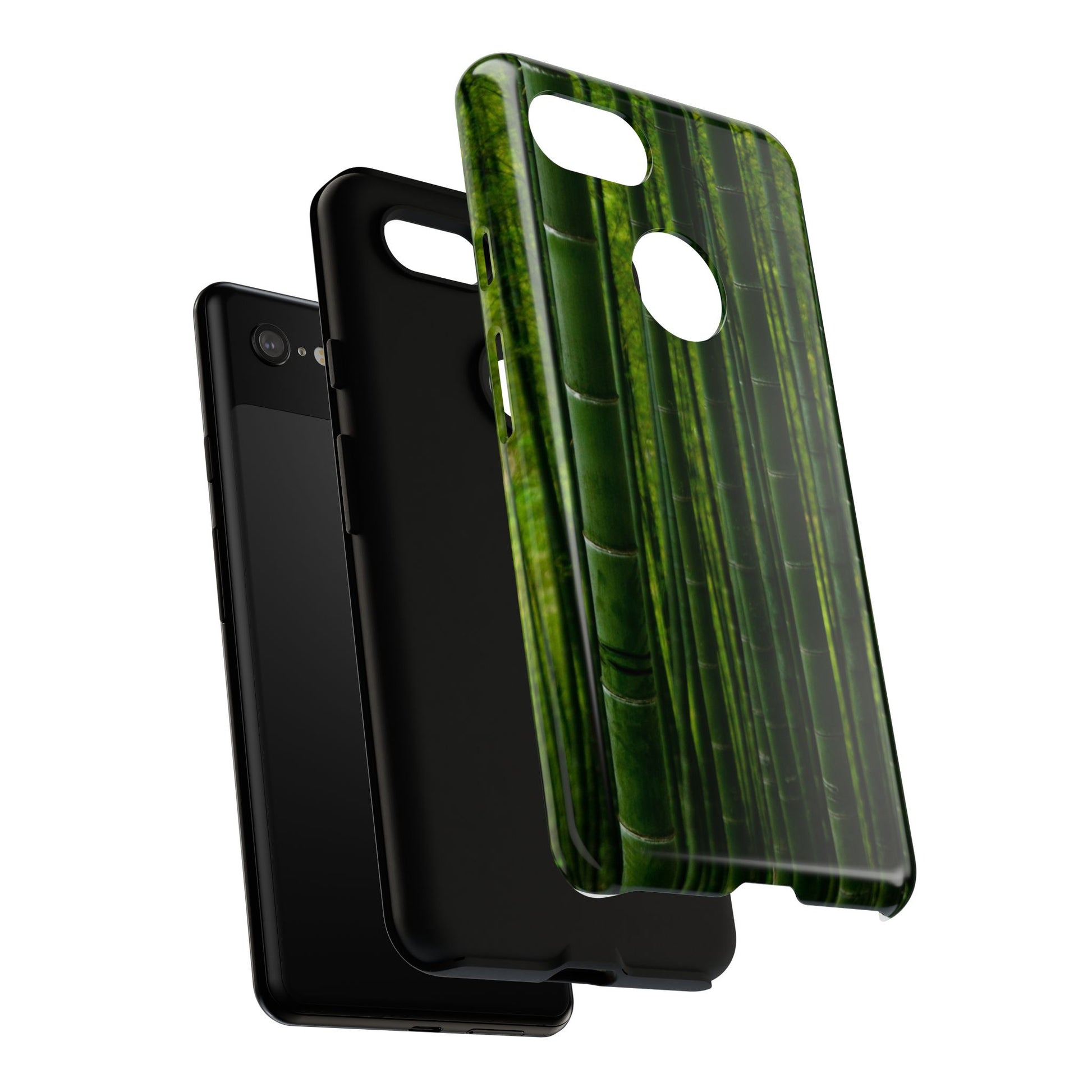 Bamboo Phone Case - Tough Cases, Nature Lover Gift, Eco-Friendly Phone Accessory, Greenery Design, Unique Smartphone Cover - FORMO