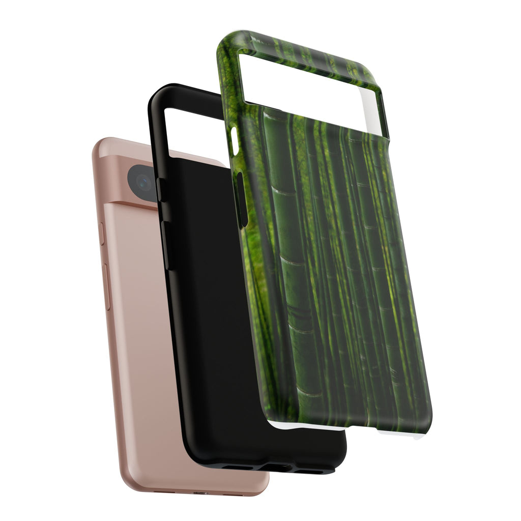 Bamboo Phone Case - Tough Cases, Nature Lover Gift, Eco-Friendly Phone Accessory, Greenery Design, Unique Smartphone Cover - FORMO