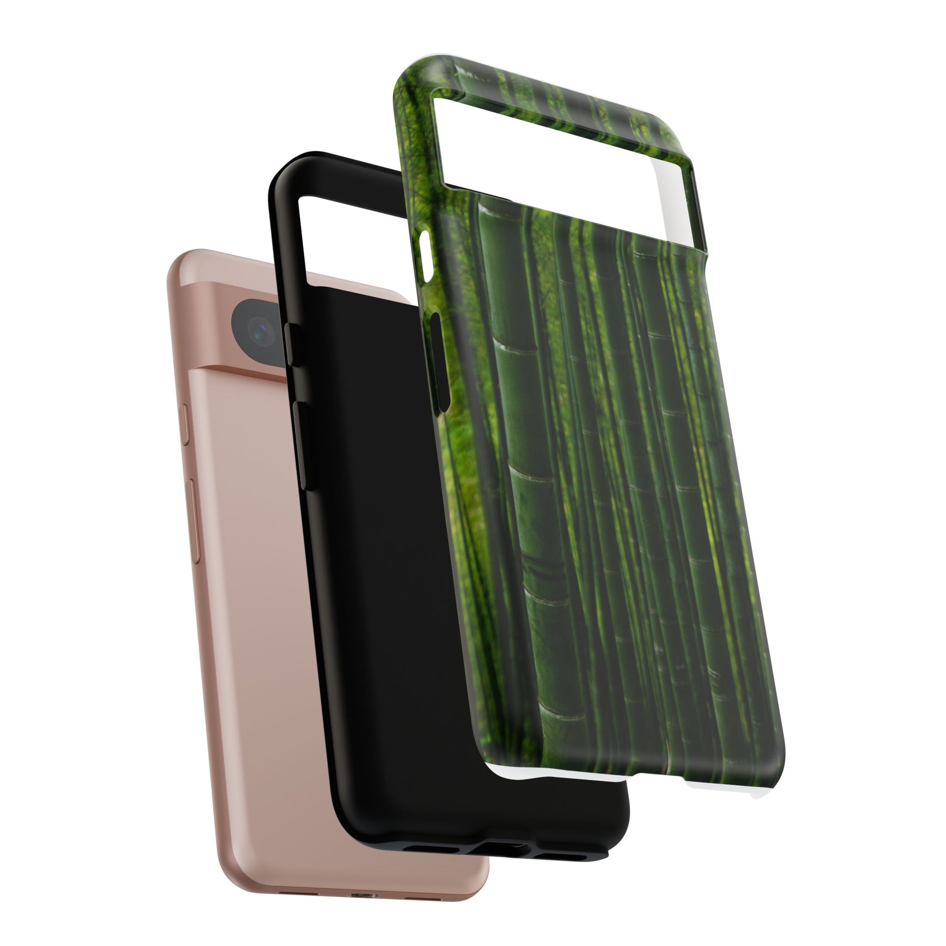 Bamboo Phone Case - Tough Cases, Nature Lover Gift, Eco-Friendly Phone Accessory, Greenery Design, Unique Smartphone Cover - FORMO