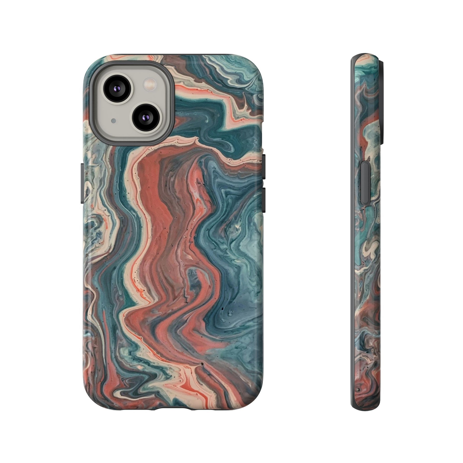 Artistic Phone Case, Tough Cases for Stylish Protection, Marble Design, Trendy Gift for Phone Lovers, Unique Cell Phone Accessory - FORMO