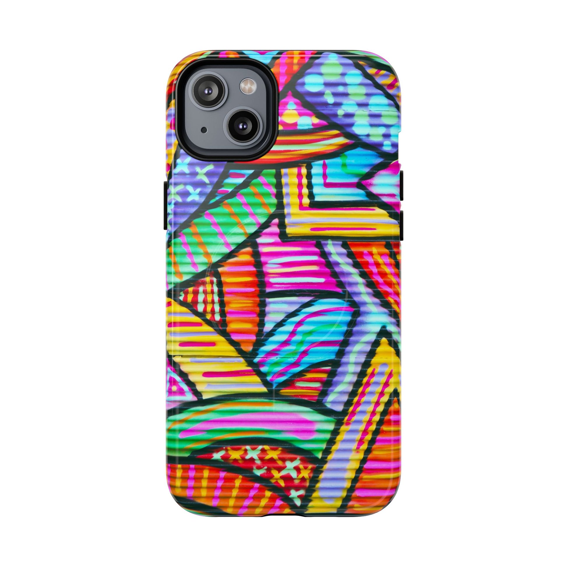 Vibrant Tough Magnetic Phone Case, Colorful Phone Cover, Artistic Mobile Protection, Unique Gift for Tech Lovers, Phone Accessories - FORMO