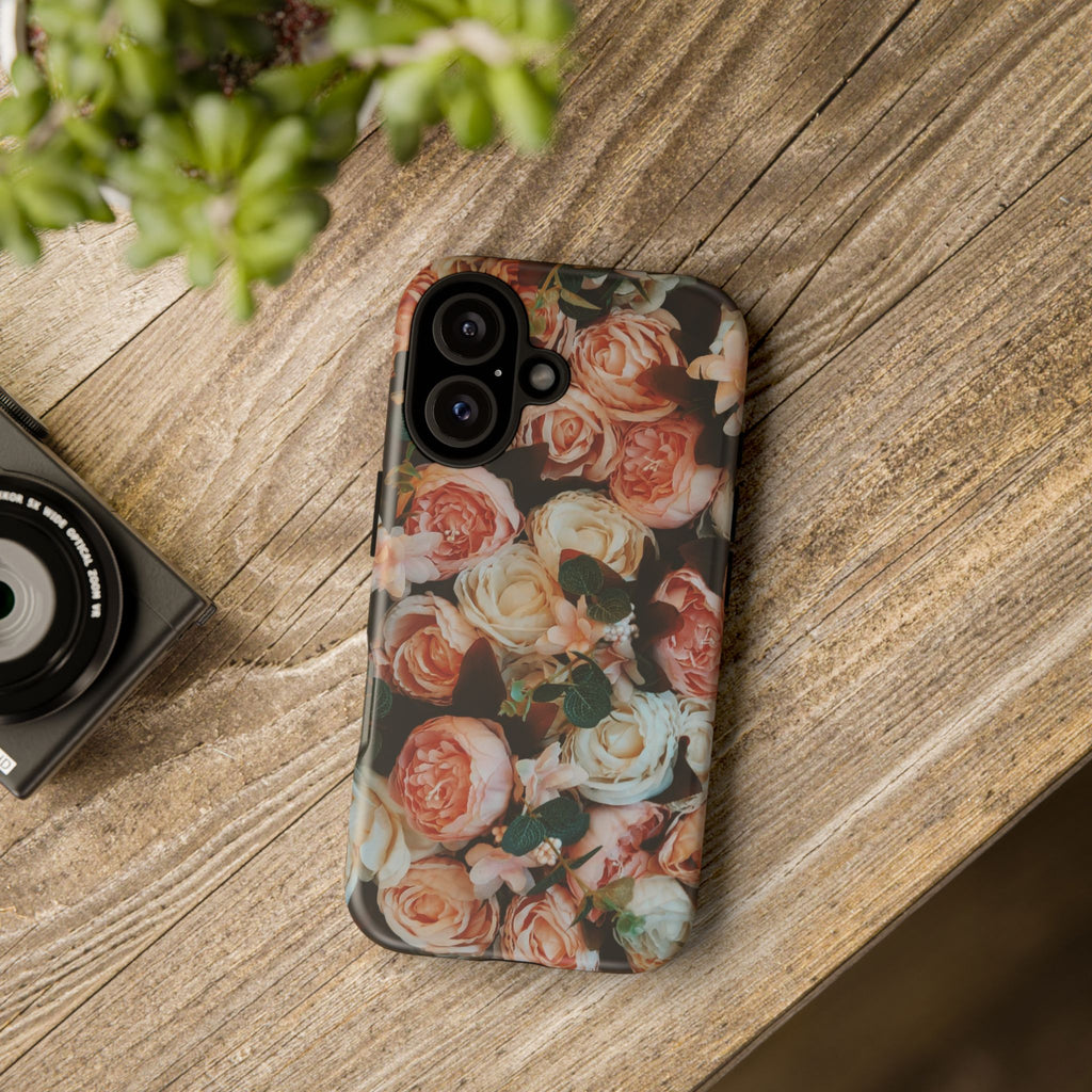 Floral Phone Case - Tough Cases, Rose Design, Floral Protection, Gift for Her, Cute Mobile Cover, Eco-Friendly Case - FORMO