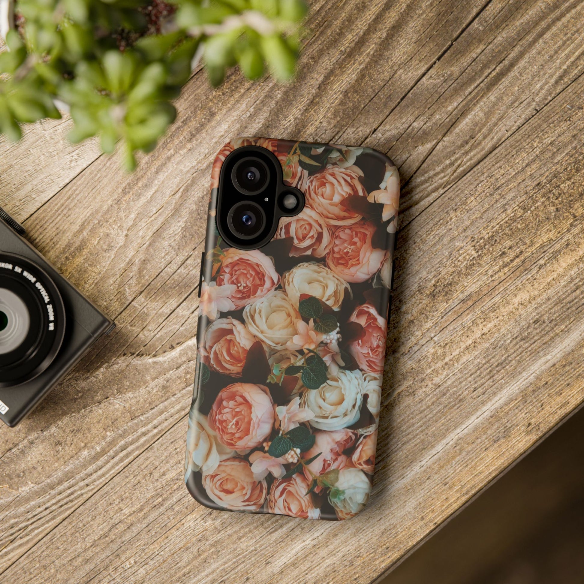 Floral Phone Case - Tough Cases, Rose Design, Floral Protection, Gift for Her, Cute Mobile Cover, Eco-Friendly Case - FORMO