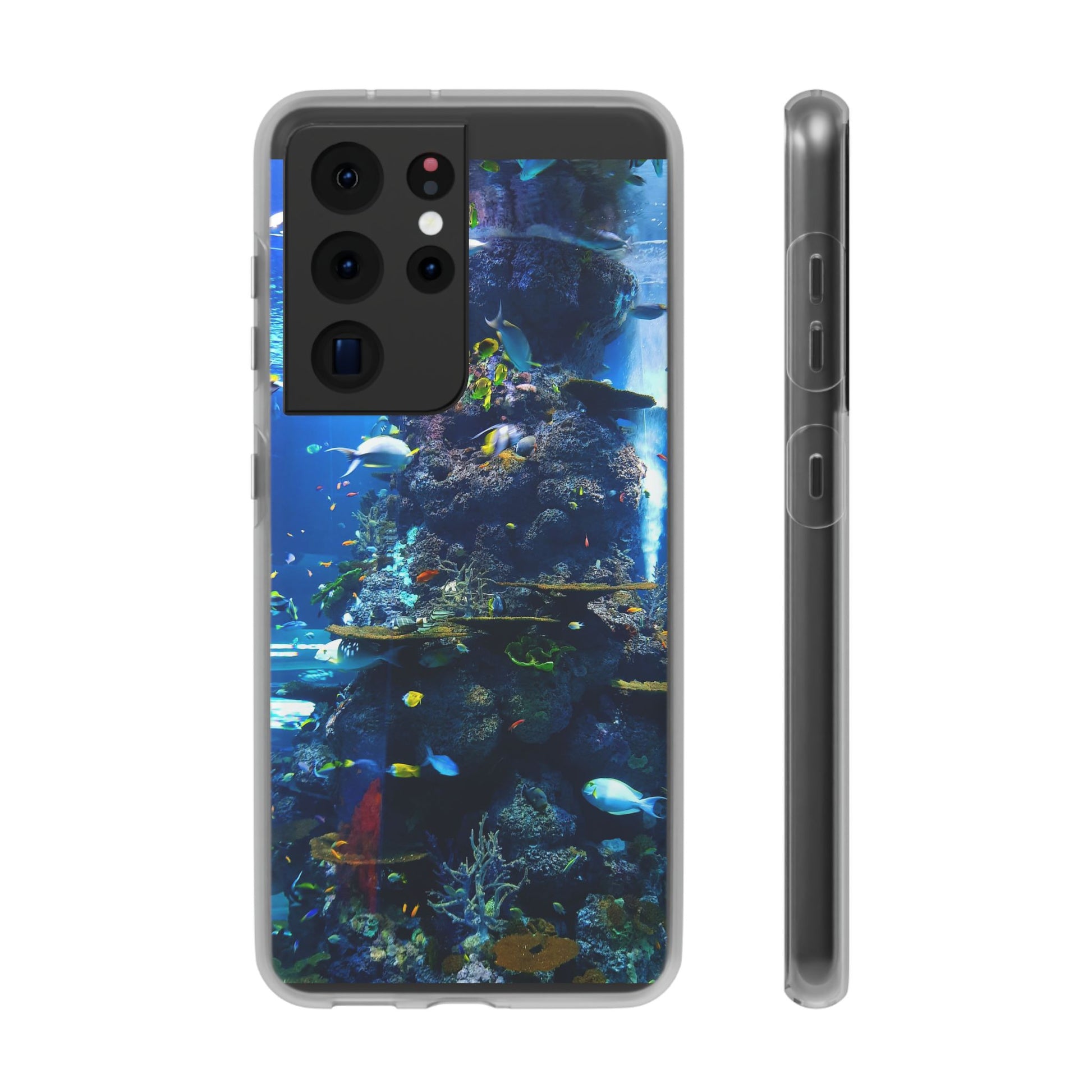 Underwater Paradise Phone Case, Flexible Mobile Cover, Ocean Lover Gift, Marine Life, Beach Decor, Sea Life Accessories - FORMO