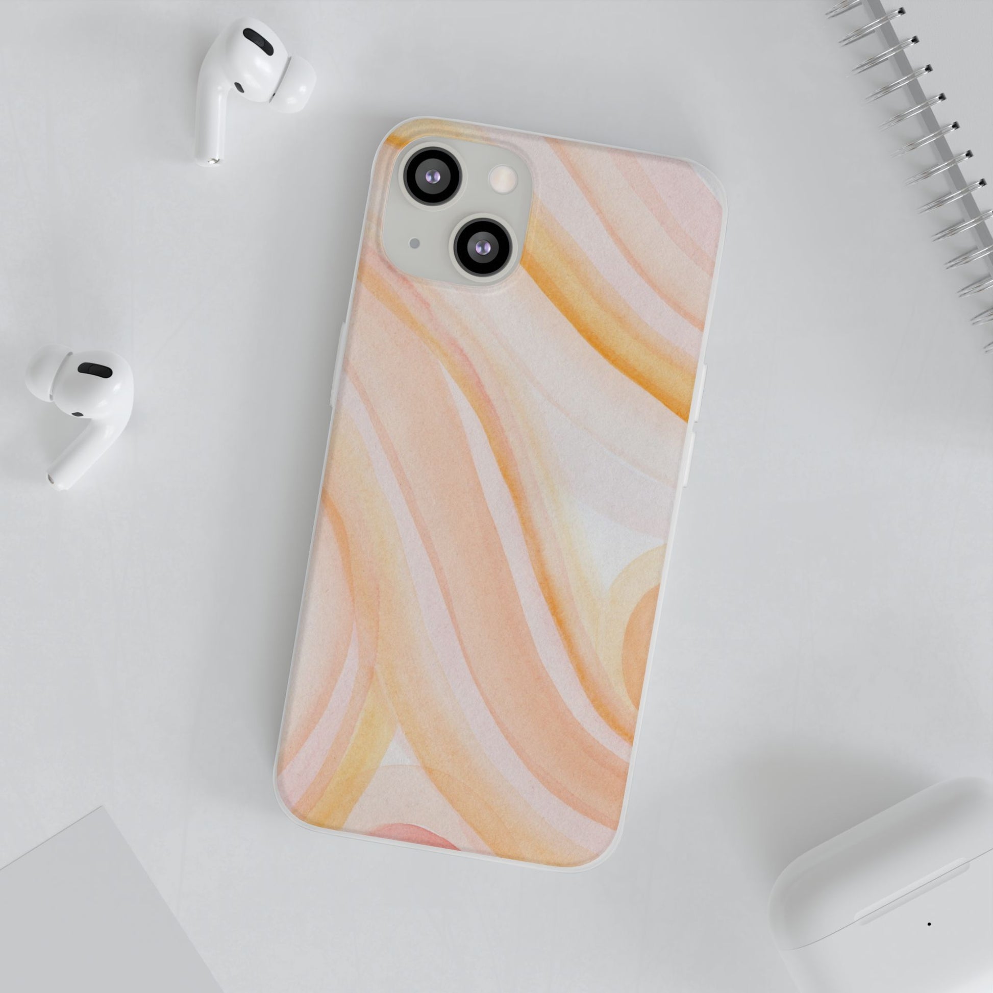 Aesthetic Phone Case, Soft Pastel Flexible Cover, Trendy Mobile Accessories, Gift for Her, Cute Phone Protection - FORMO