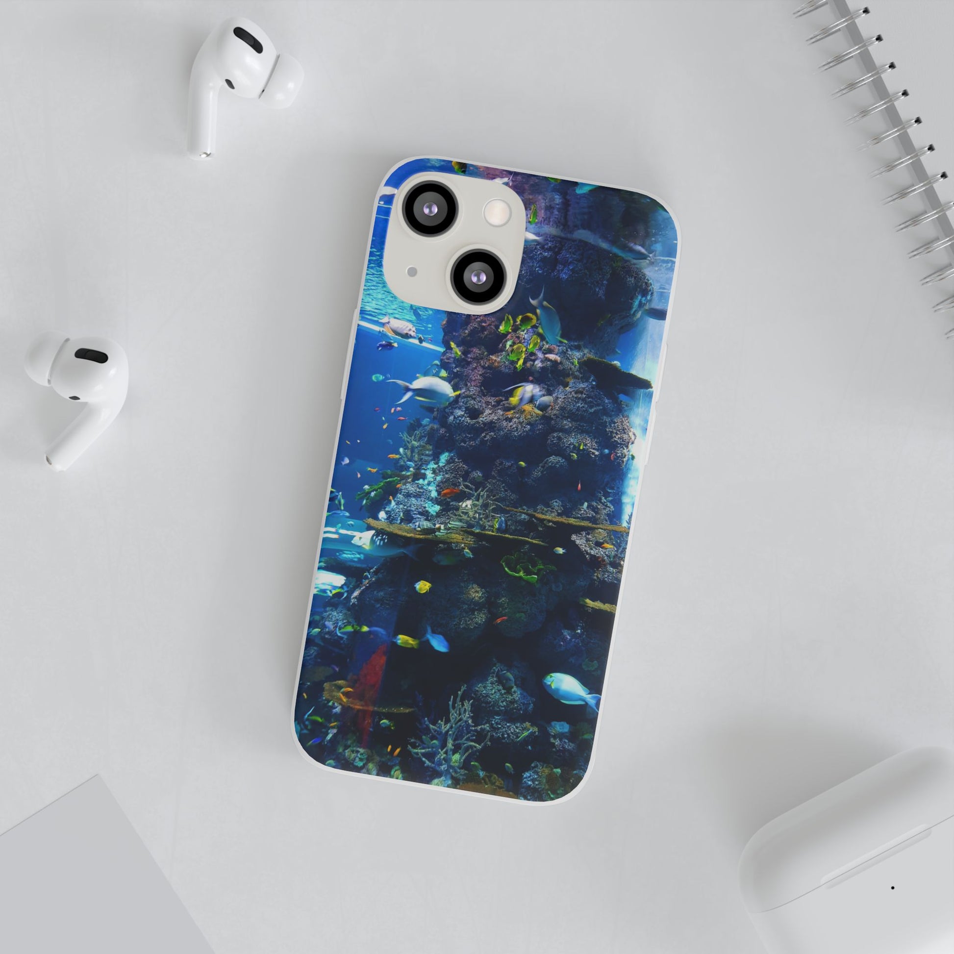 Underwater Paradise Phone Case, Flexible Mobile Cover, Ocean Lover Gift, Marine Life, Beach Decor, Sea Life Accessories - FORMO