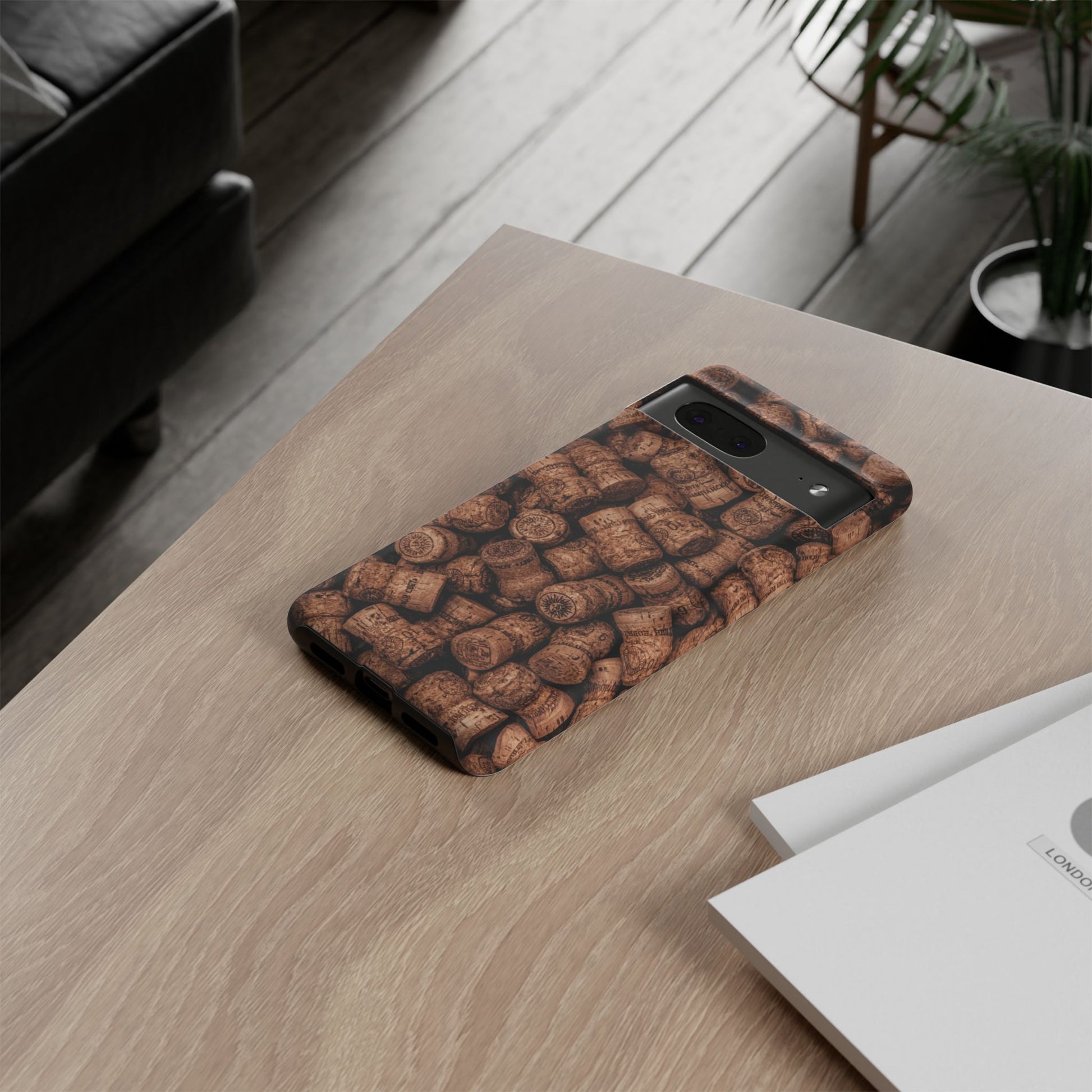Cork Pattern Phone Case - Eco-Friendly, Vintage Style, Rustic Gifts for Wine Lovers, Housewarming, Birthday, Unique Gift - FORMO