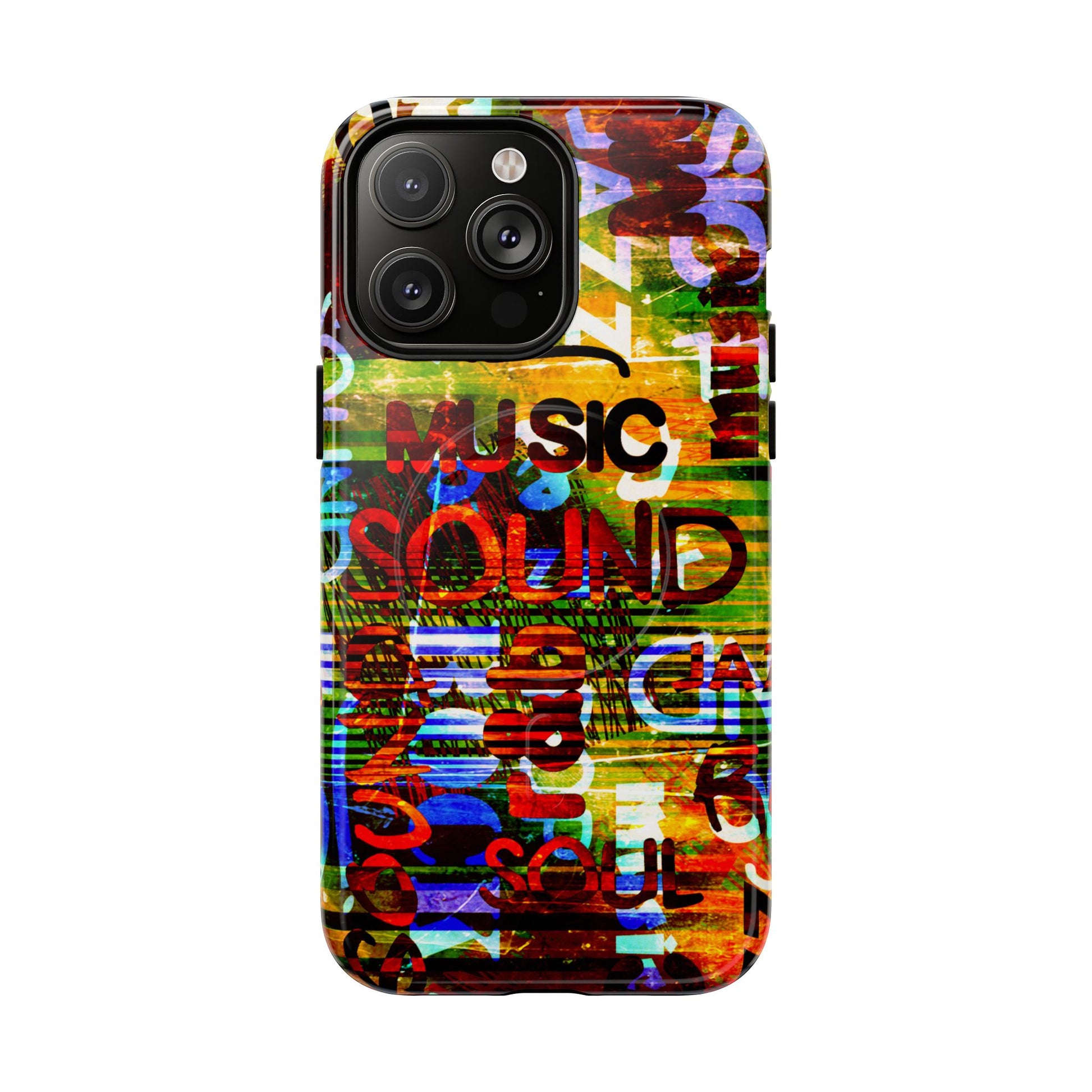 Colorful Music-Themed Phone Case (iPhone & Samsung Compatible) - FORMO