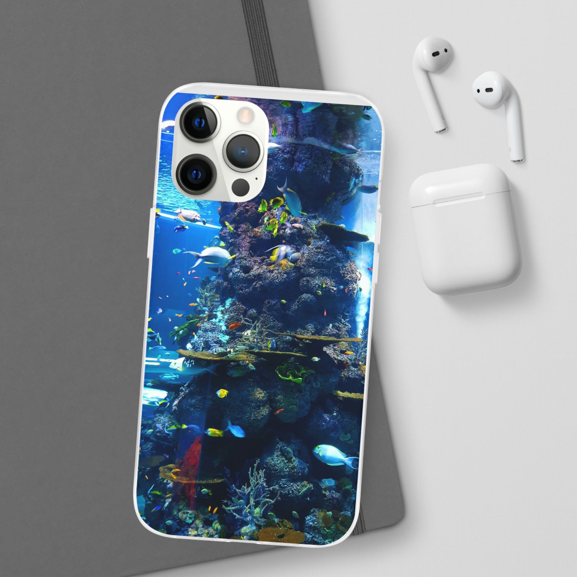 Underwater Paradise Phone Case, Flexible Mobile Cover, Ocean Lover Gift, Marine Life, Beach Decor, Sea Life Accessories - FORMO