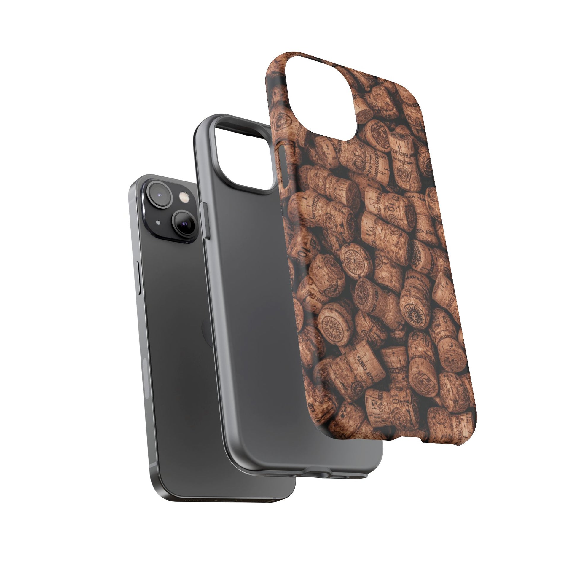 Cork Pattern Phone Case - Eco-Friendly, Vintage Style, Rustic Gifts for Wine Lovers, Housewarming, Birthday, Unique Gift - FORMO