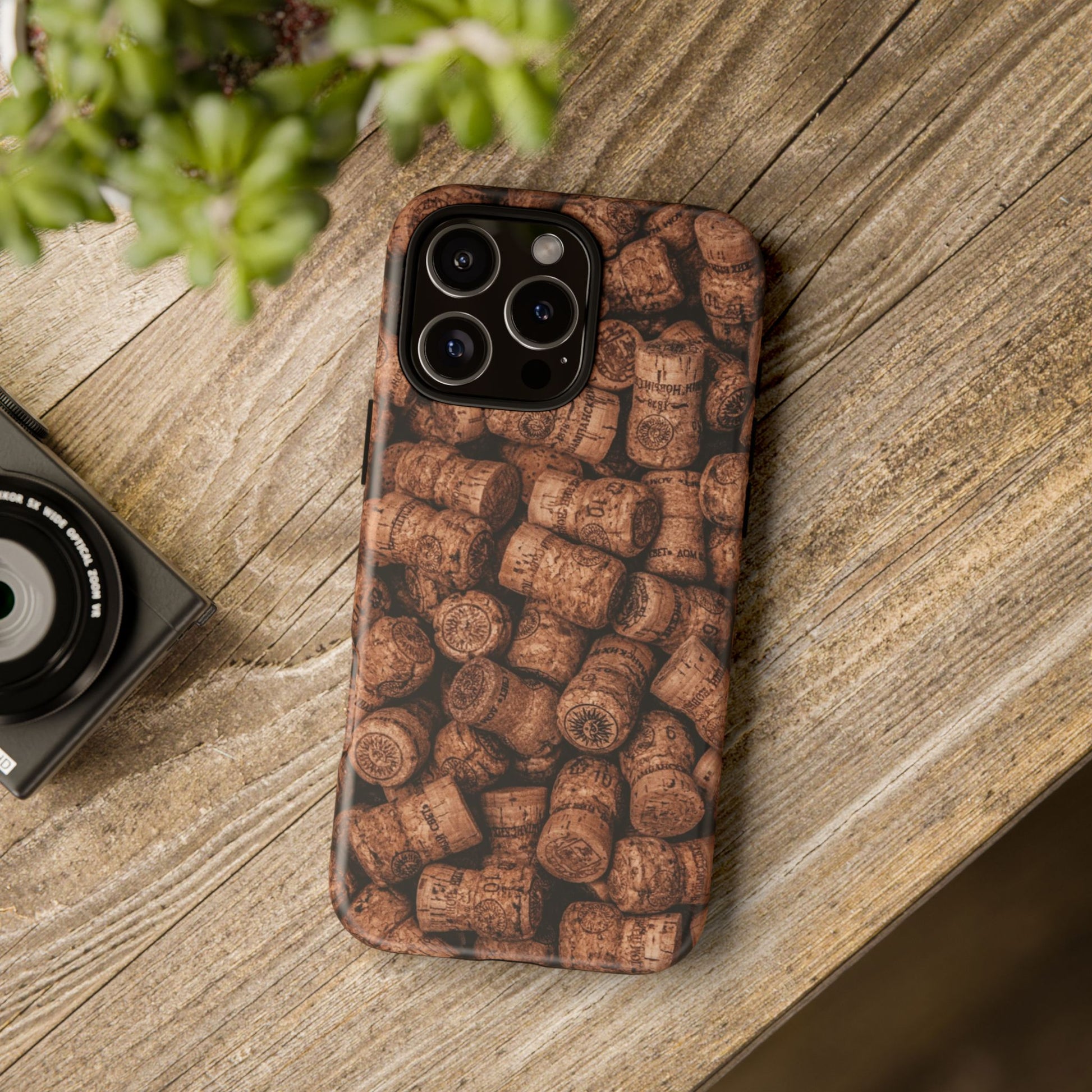 Cork Pattern Phone Case - Eco-Friendly, Vintage Style, Rustic Gifts for Wine Lovers, Housewarming, Birthday, Unique Gift - FORMO