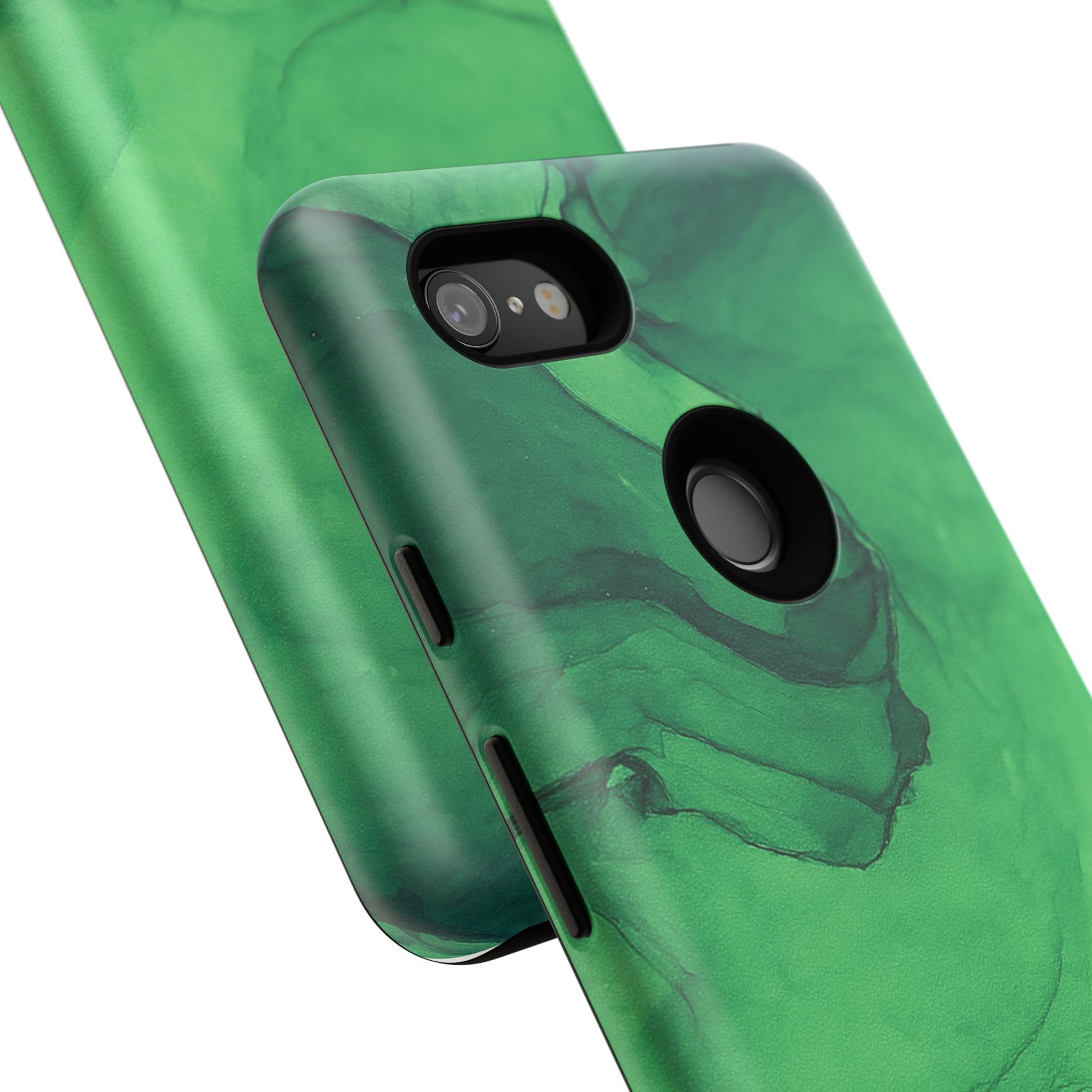 Stylish Phone Case for Nature Lovers, Tough Cases, Green Marble Design, Organic Aesthetic, Unique Gift, Eco-friendly Accessories