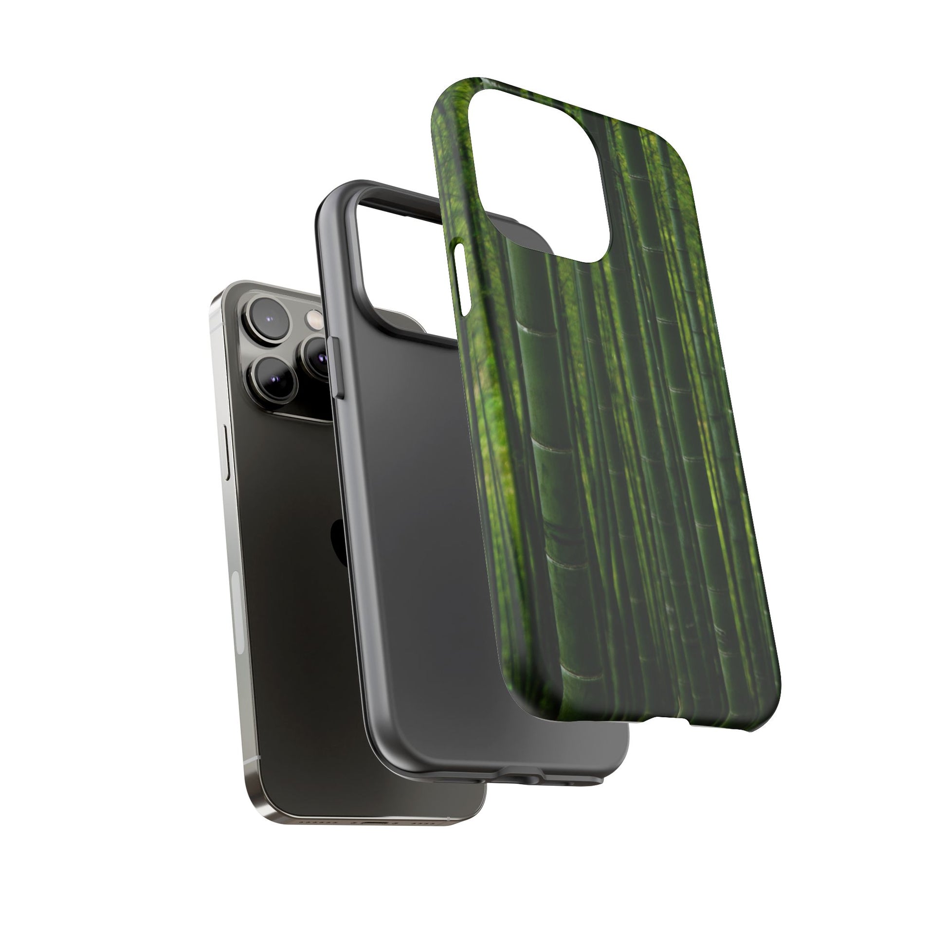 Bamboo Phone Case - Tough Cases, Nature Lover Gift, Eco-Friendly Phone Accessory, Greenery Design, Unique Smartphone Cover - FORMO