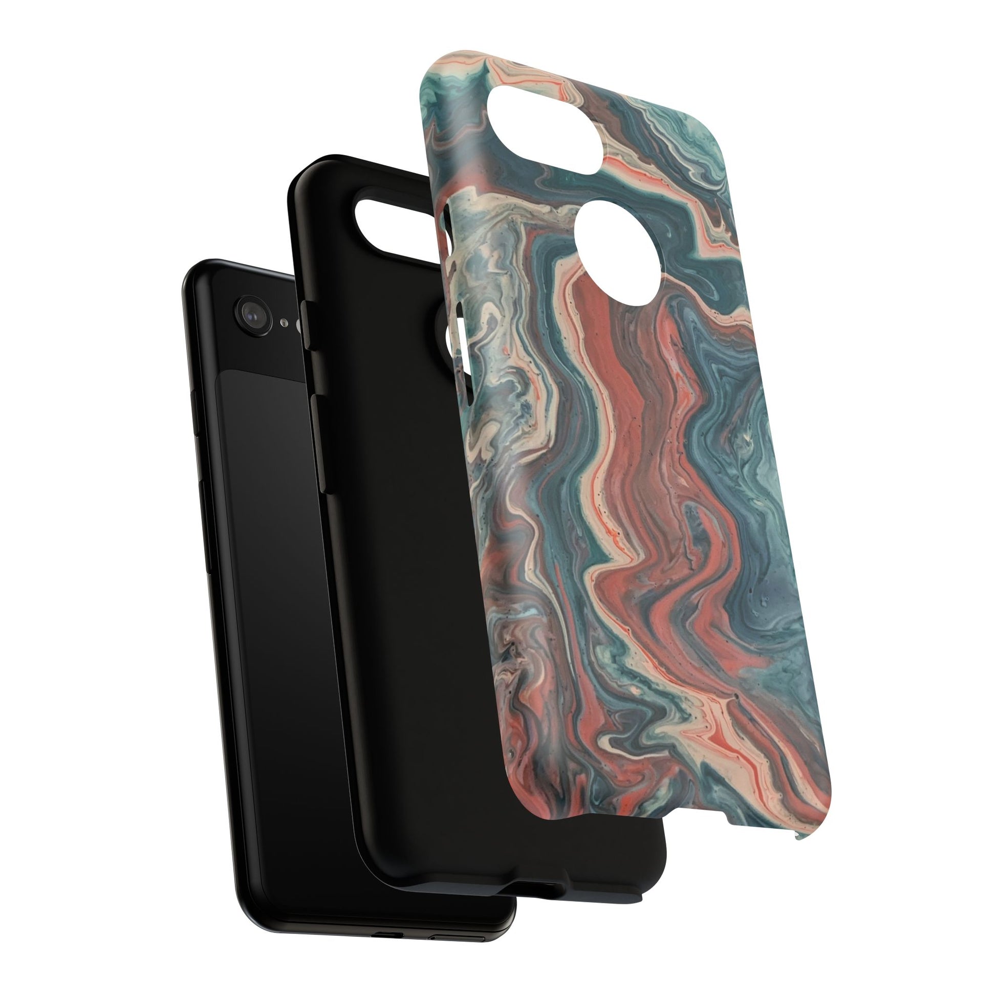Artistic Phone Case, Tough Cases for Stylish Protection, Marble Design, Trendy Gift for Phone Lovers, Unique Cell Phone Accessory - FORMO