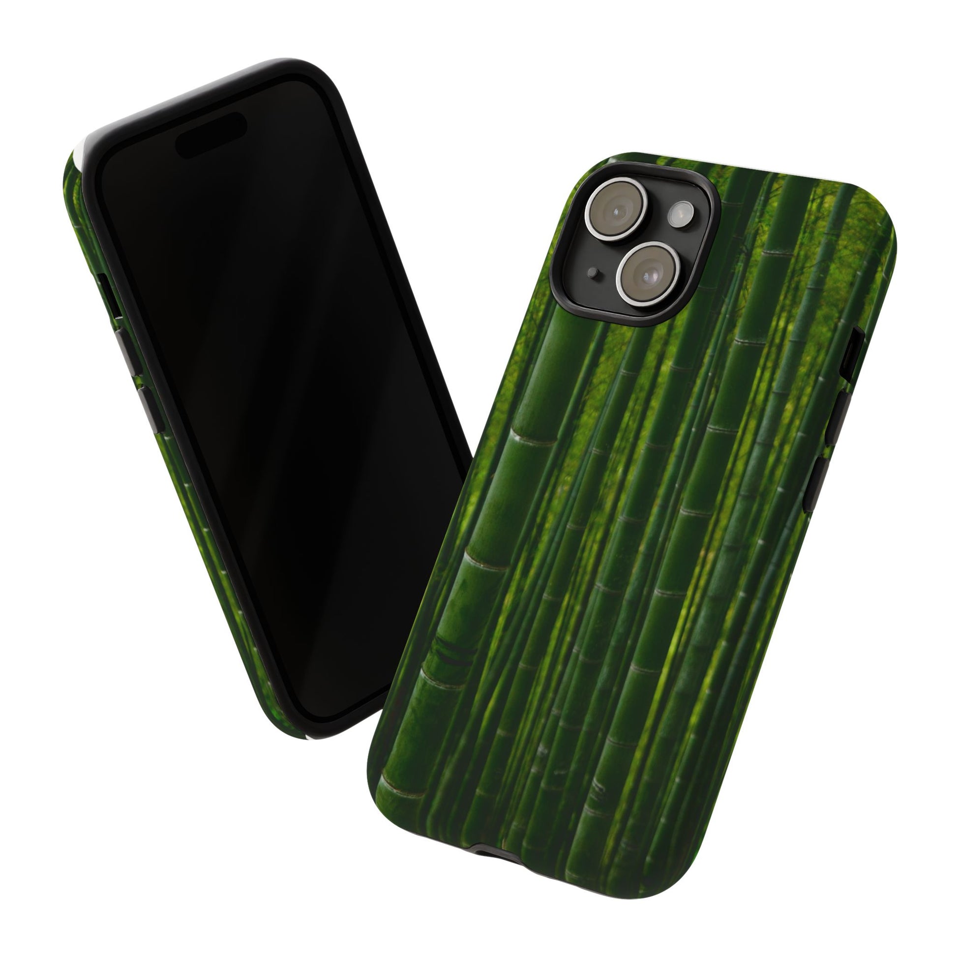 Bamboo Phone Case - Tough Cases, Nature Lover Gift, Eco-Friendly Phone Accessory, Greenery Design, Unique Smartphone Cover - FORMO