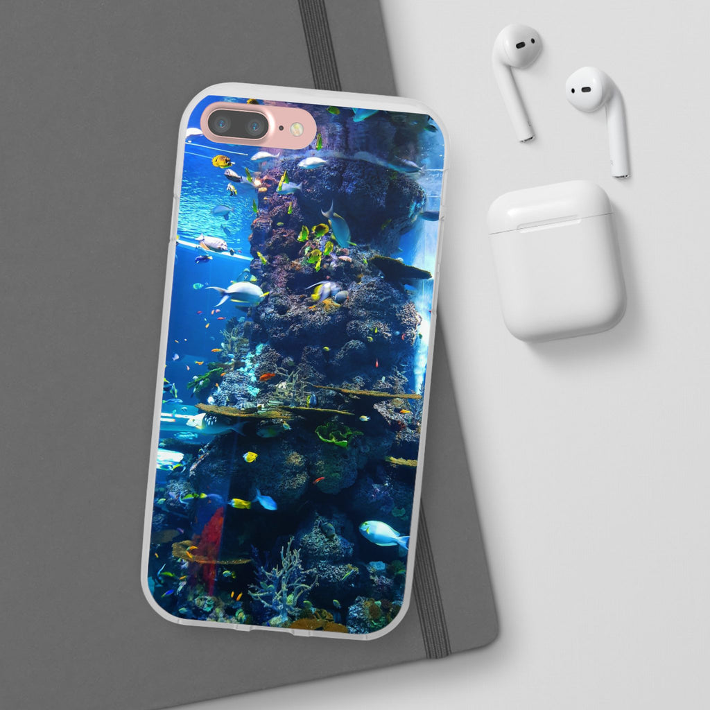 Underwater Paradise Phone Case, Flexible Mobile Cover, Ocean Lover Gift, Marine Life, Beach Decor, Sea Life Accessories - FORMO