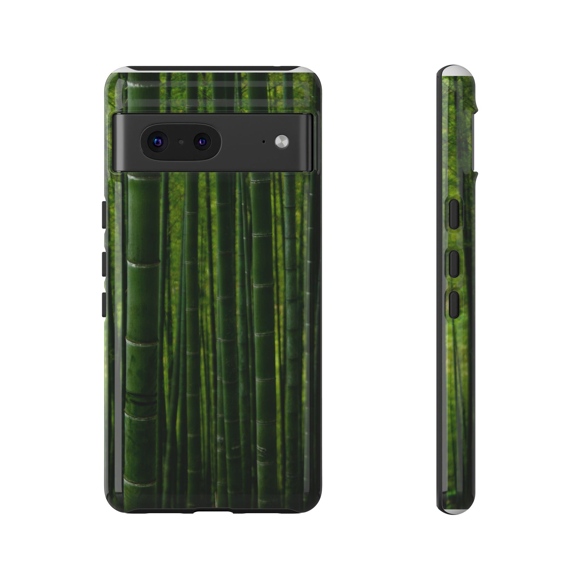 Bamboo Phone Case - Tough Cases, Nature Lover Gift, Eco-Friendly Phone Accessory, Greenery Design, Unique Smartphone Cover - FORMO