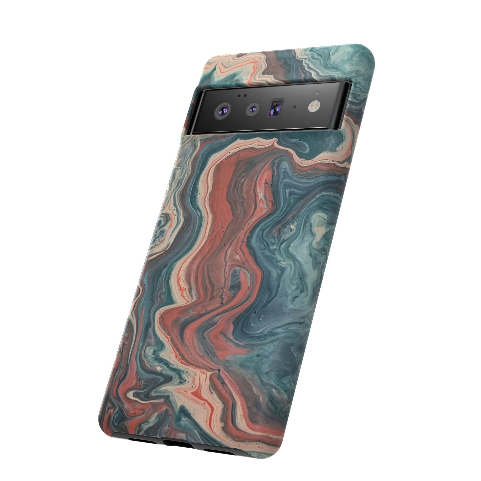 Artistic Phone Case, Tough Cases for Stylish Protection, Marble Design, Trendy Gift for Phone Lovers, Unique Cell Phone Accessory - FORMO