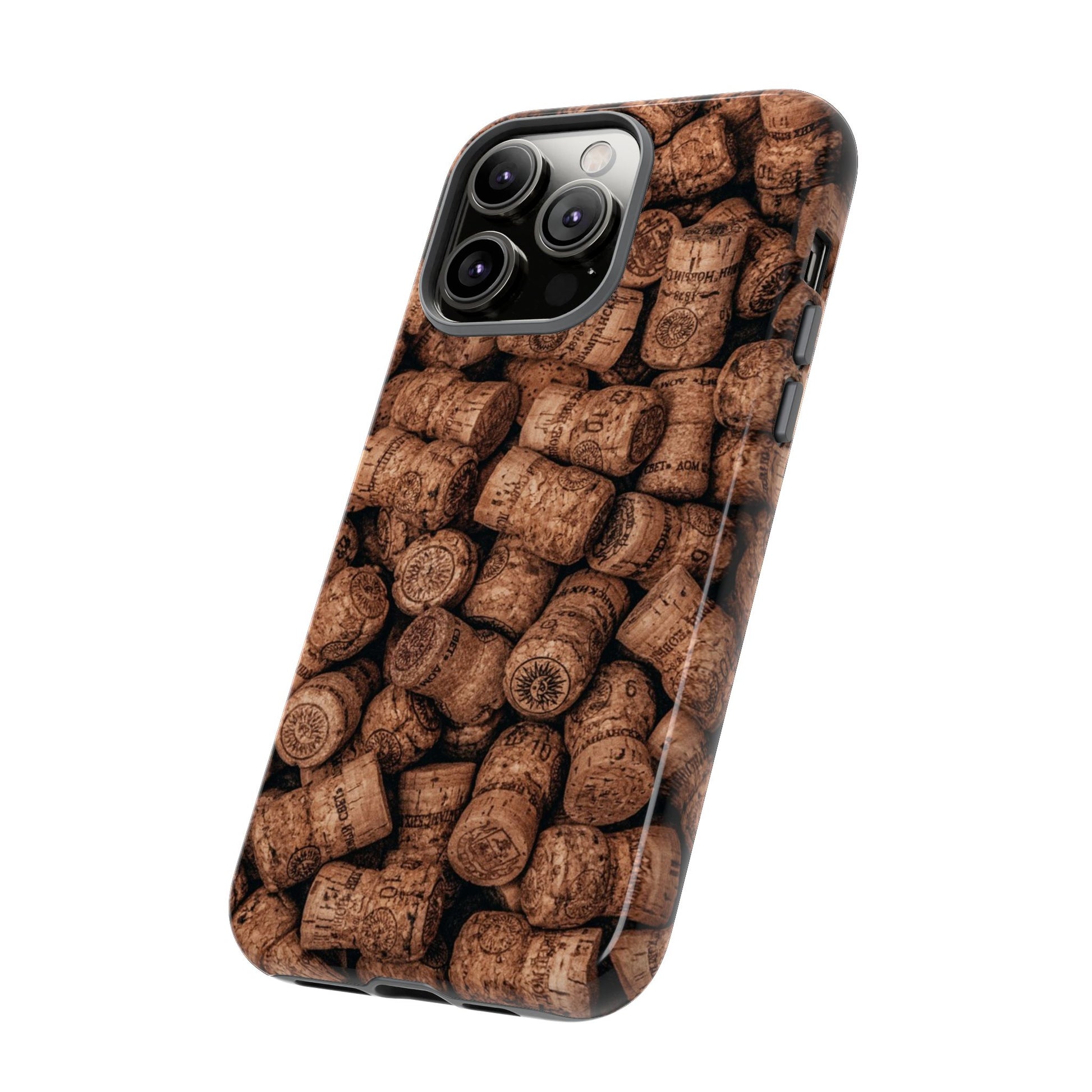 Cork Pattern Phone Case - Eco-Friendly, Vintage Style, Rustic Gifts for Wine Lovers, Housewarming, Birthday, Unique Gift - FORMO