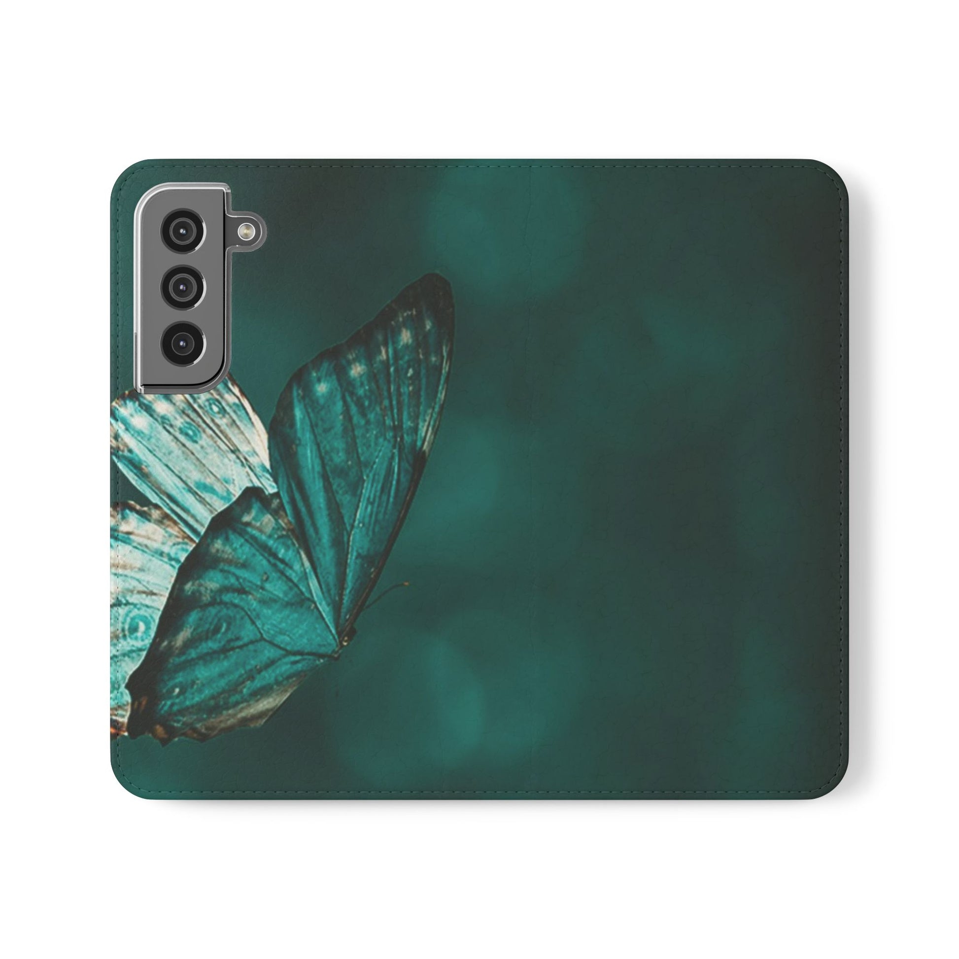 Butterfly Flip Case - Elegant Phone Wallet Cover, Nature Lovers, Gift for Her, Sustainable Fashion, Personalized Mobile Accessory - FORMO