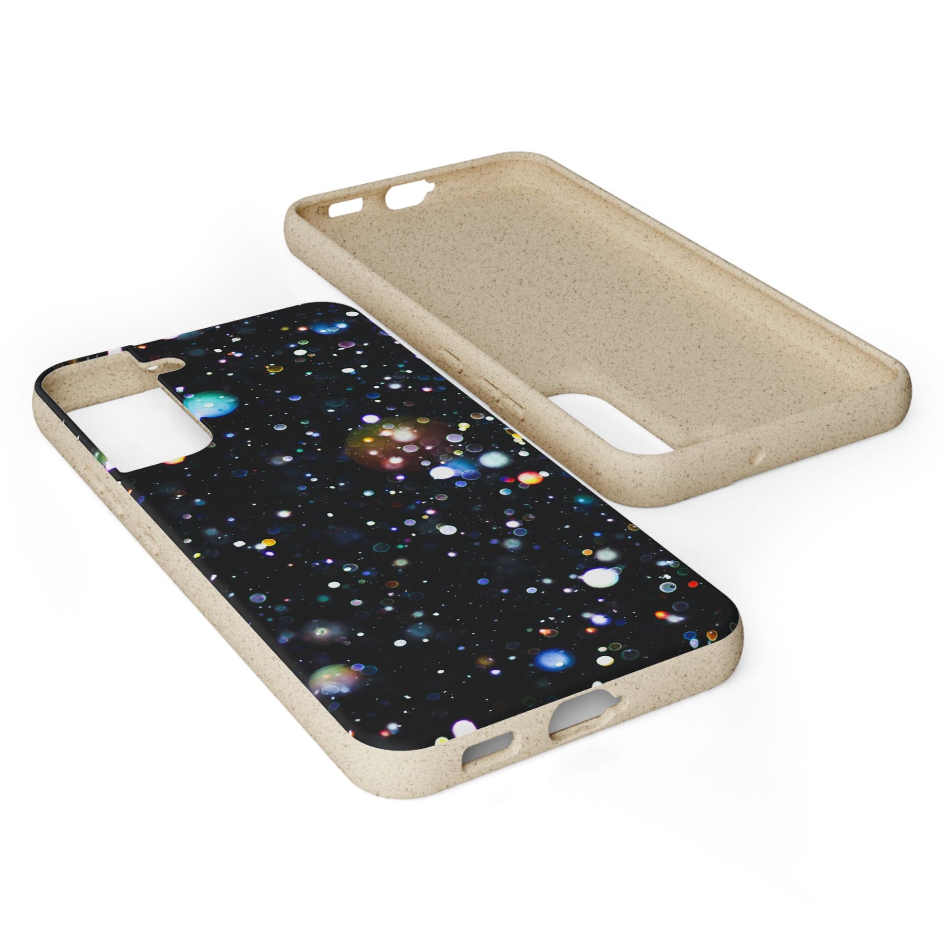 Eco-Friendly Phone Cases, Galaxy Print Biodegradable Cases, Sustainable Phone Accessories, Green Gifts for Her, Space Lover Gift - FORMO