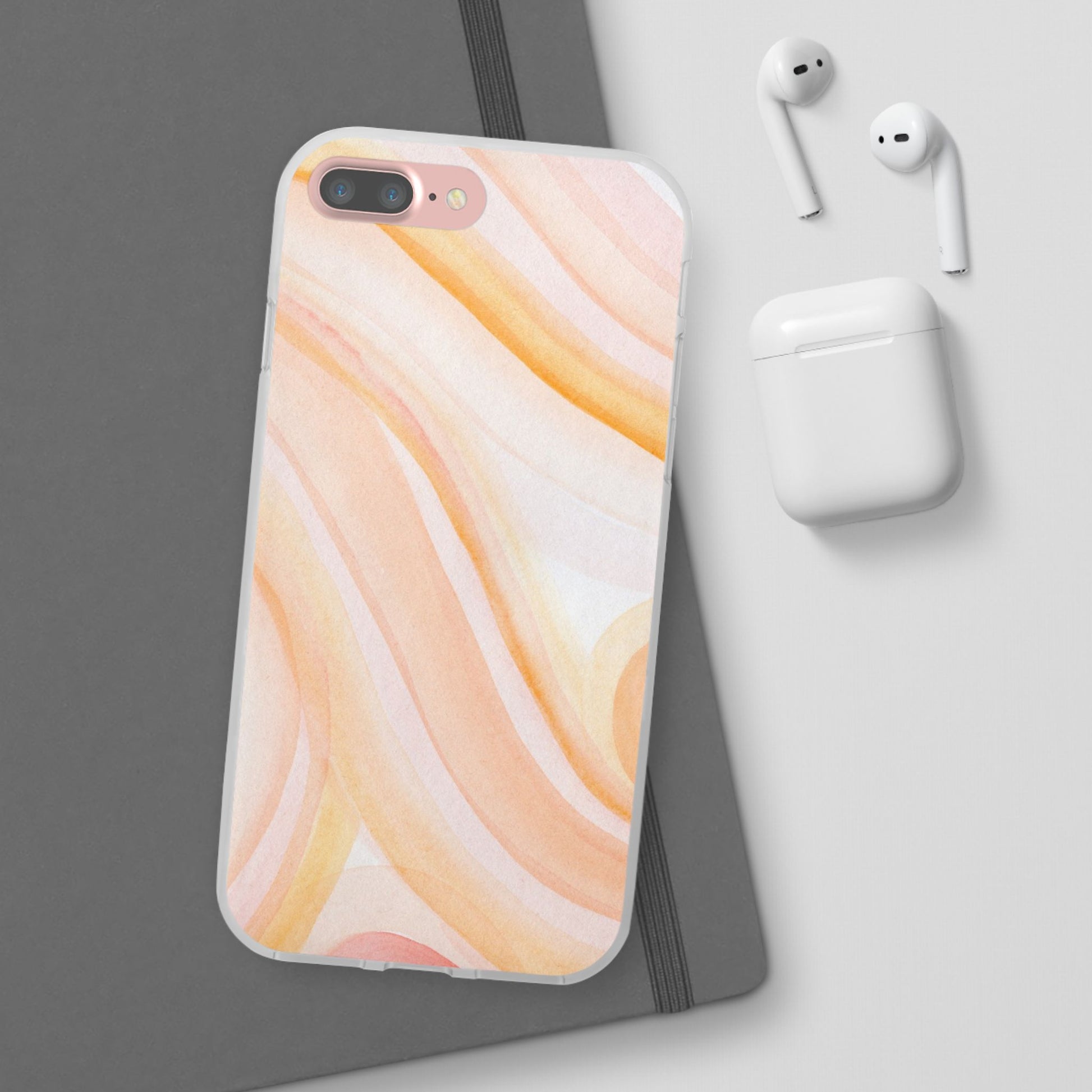 Aesthetic Phone Case, Soft Pastel Flexible Cover, Trendy Mobile Accessories, Gift for Her, Cute Phone Protection - FORMO