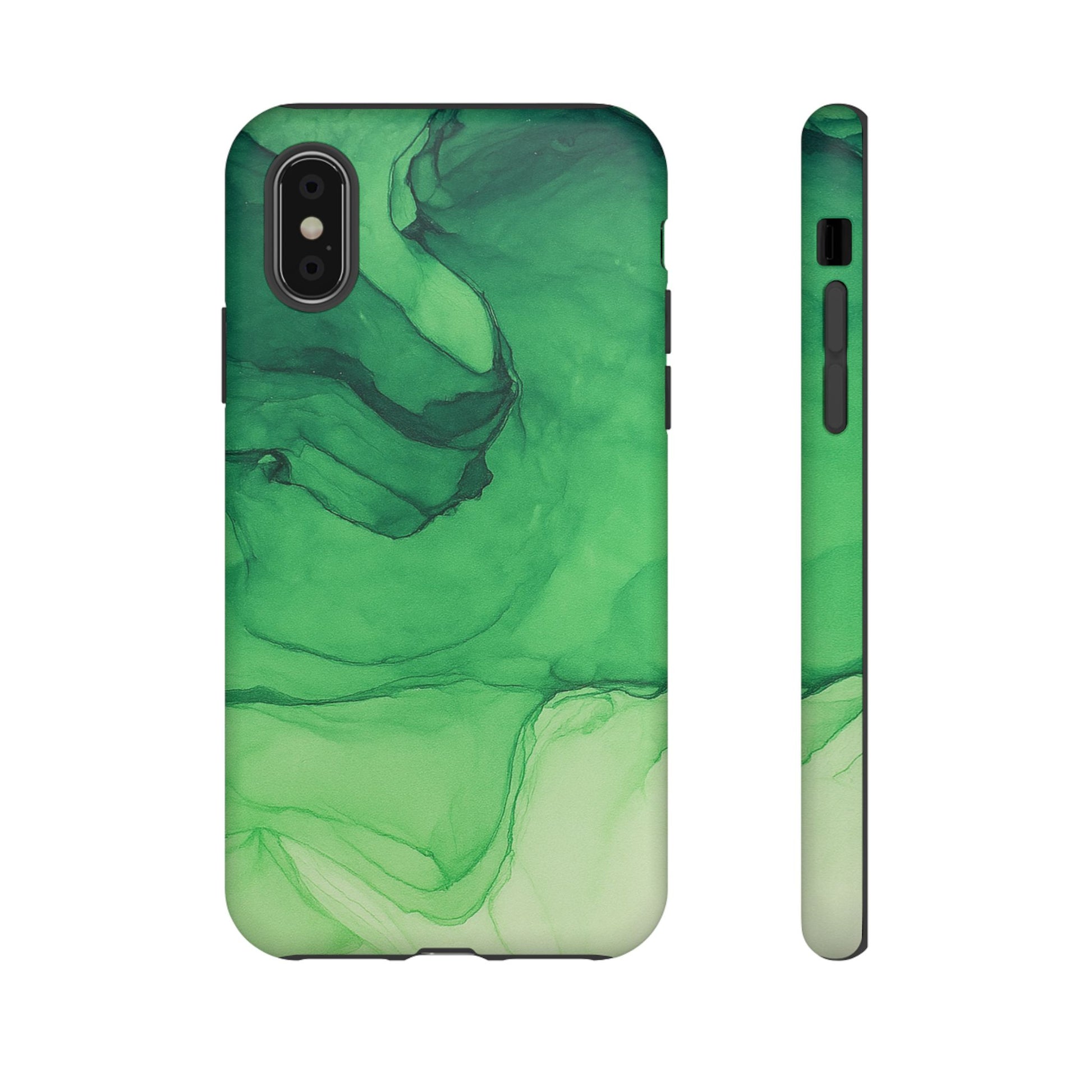 Stylish Phone Case for Nature Lovers, Tough Cases, Green Marble Design, Organic Aesthetic, Unique Gift, Eco-friendly Accessories