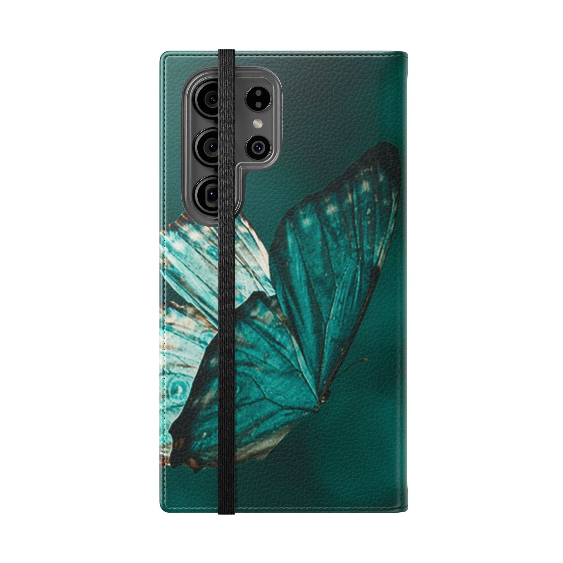 Butterfly Flip Case - Elegant Phone Wallet Cover, Nature Lovers, Gift for Her, Sustainable Fashion, Personalized Mobile Accessory - FORMO