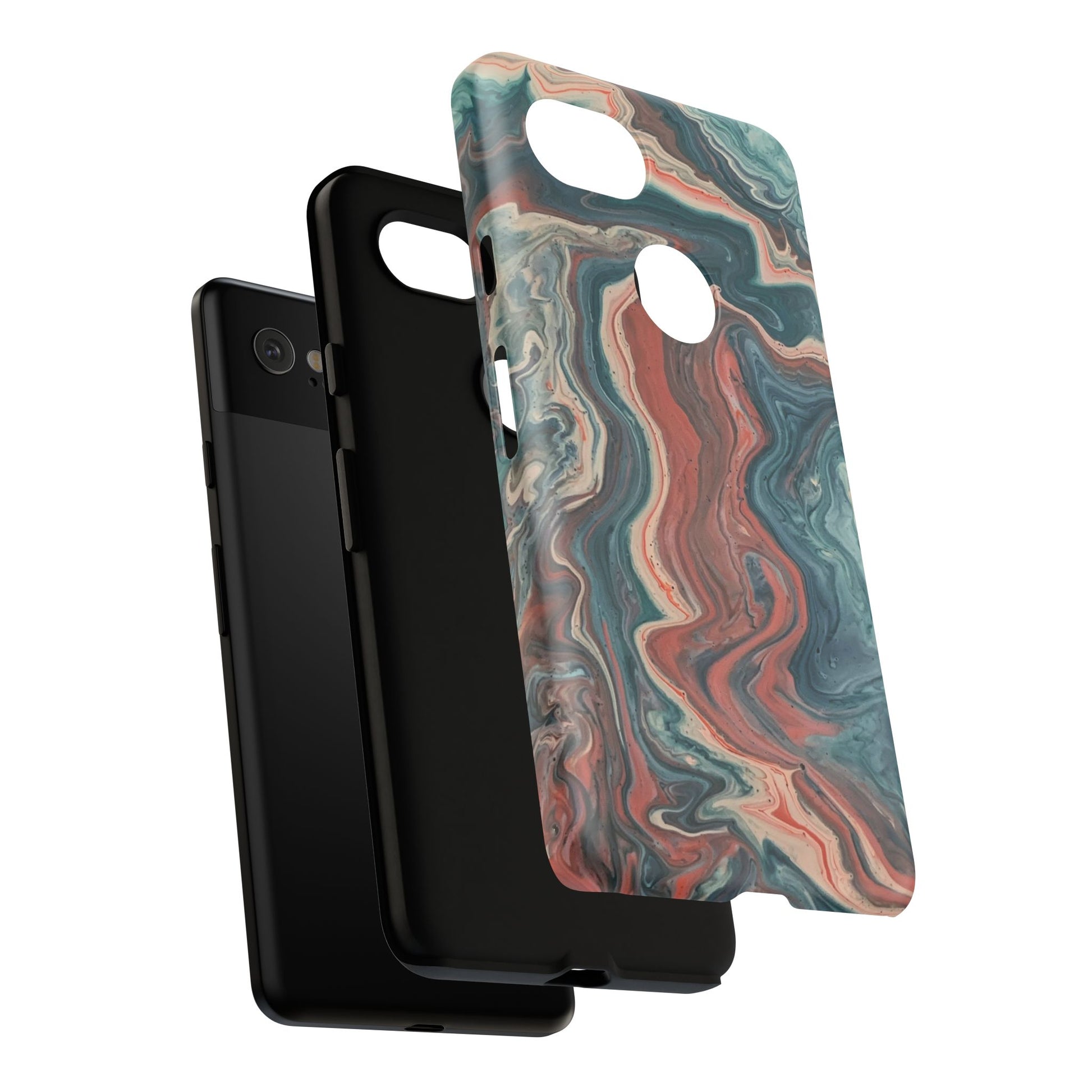 Artistic Phone Case, Tough Cases for Stylish Protection, Marble Design, Trendy Gift for Phone Lovers, Unique Cell Phone Accessory - FORMO