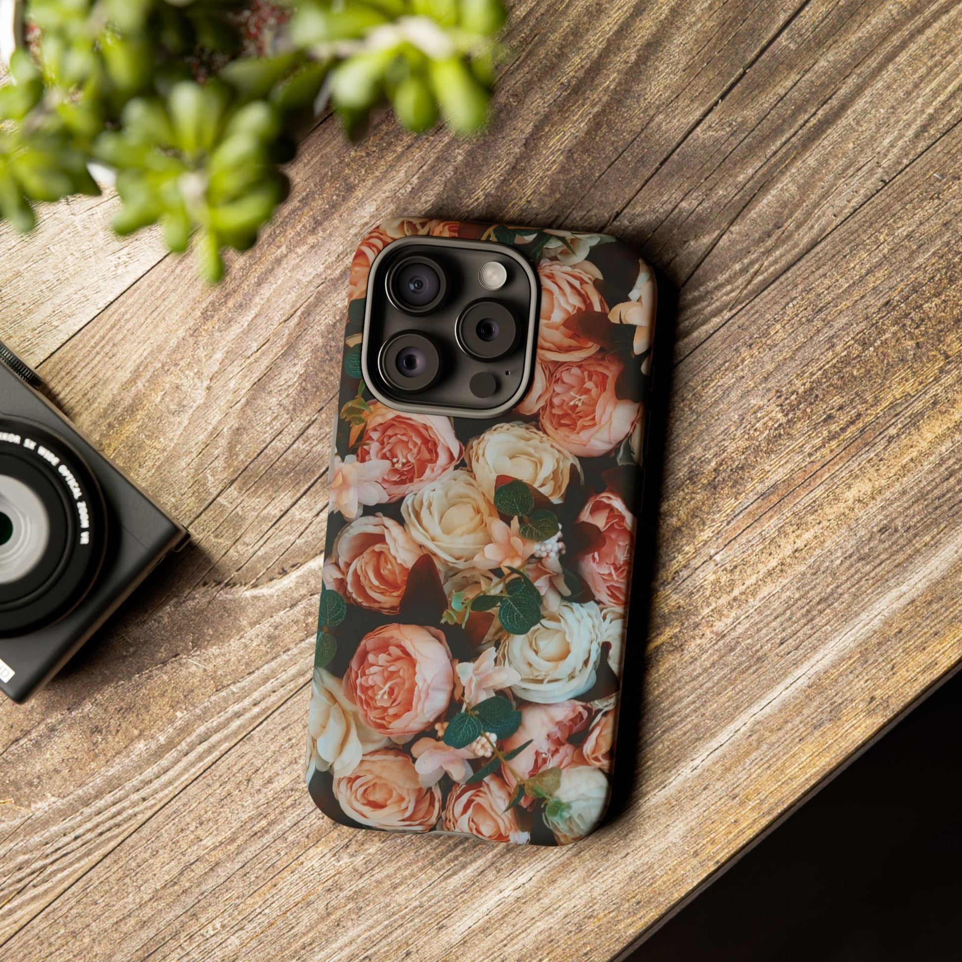 Floral Phone Case - Tough Cases, Rose Design, Floral Protection, Gift for Her, Cute Mobile Cover, Eco-Friendly Case - FORMO