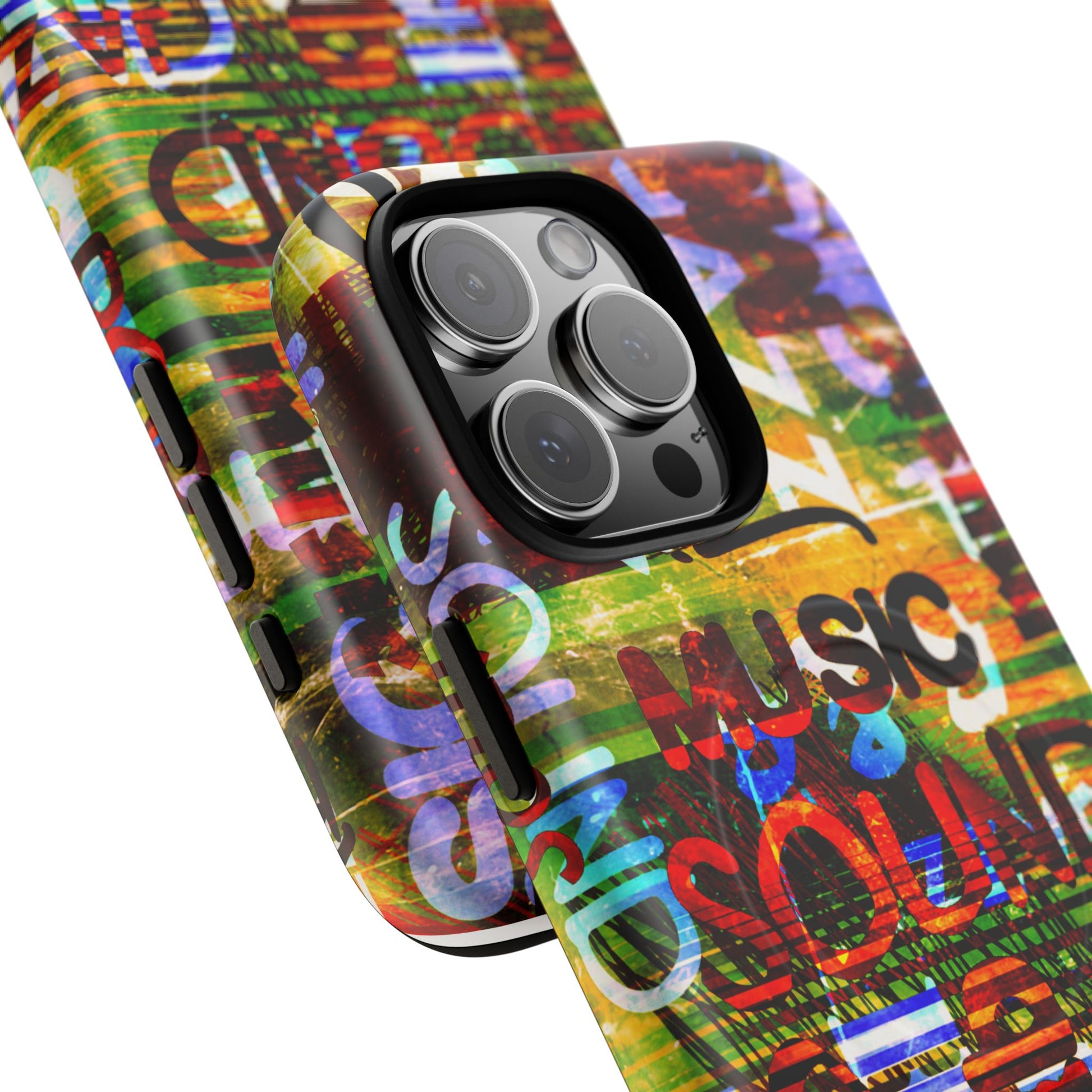 Colorful Music-Themed Phone Case (iPhone & Samsung Compatible) - FORMO